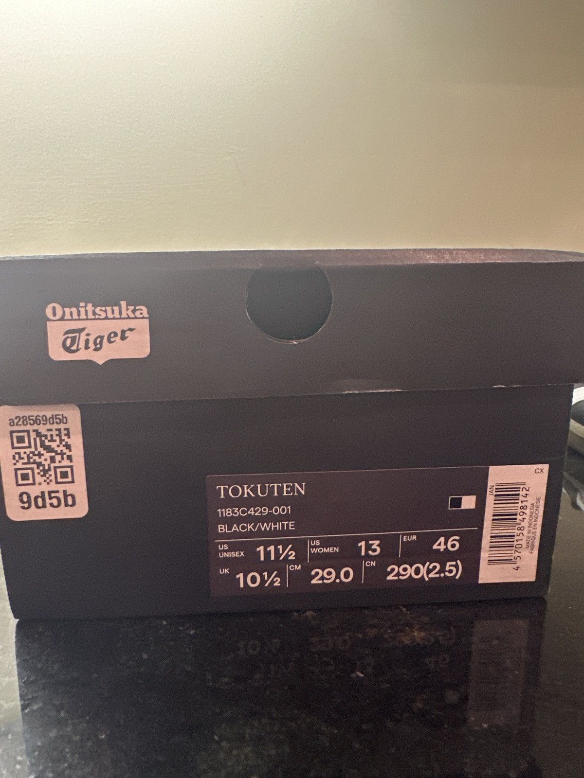 Onitsuka Tiger Onisuka Tiger Tokuten Black White Gum Size US 11.5 / EU 44-45 - 7 Thumbnail
