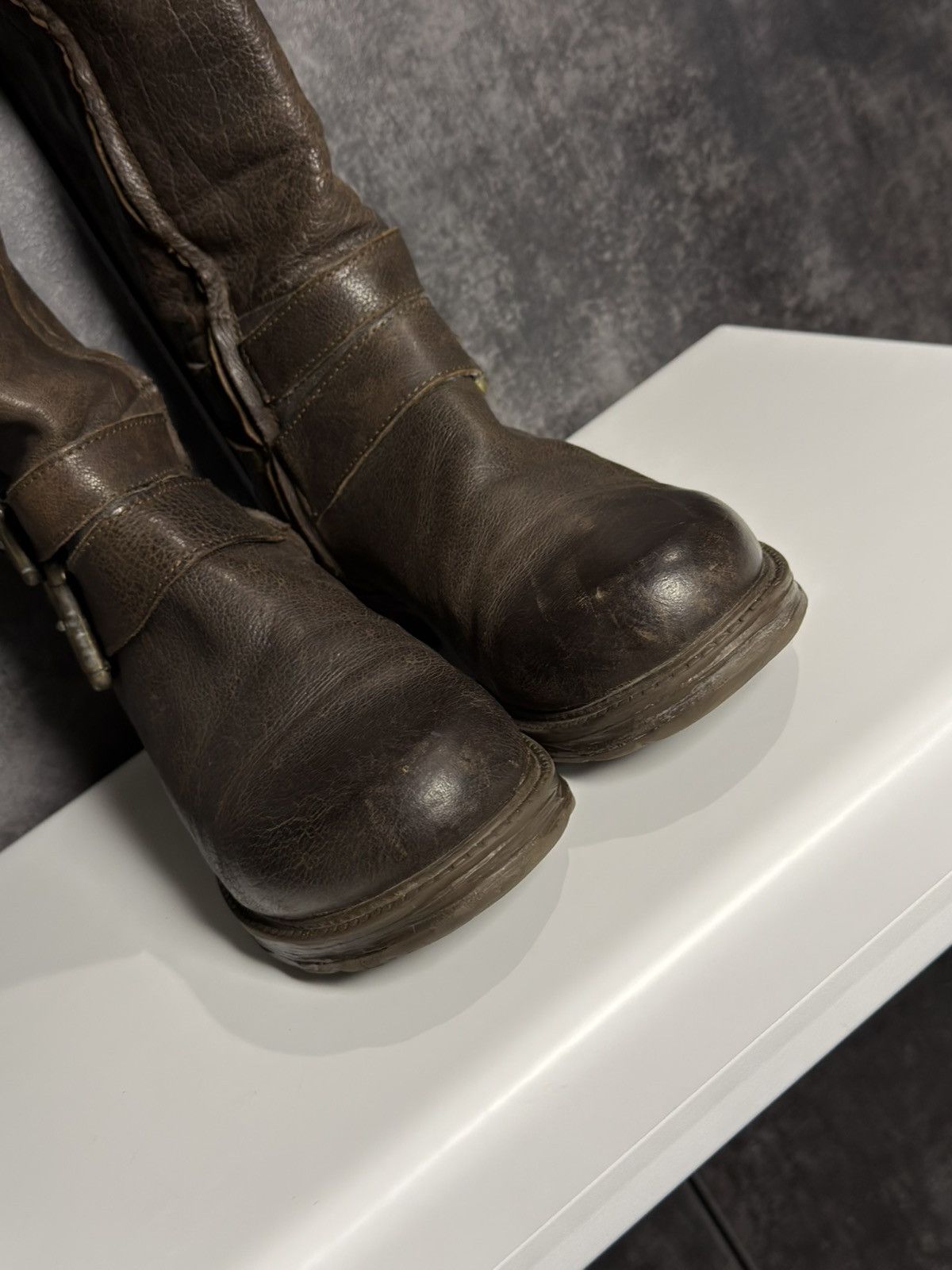 Vintage Vintage Leather Boots AS98 Guidi Balenciaga Dirk Owens Yohji Size US 8 / IT 38 - 14 Thumbnail