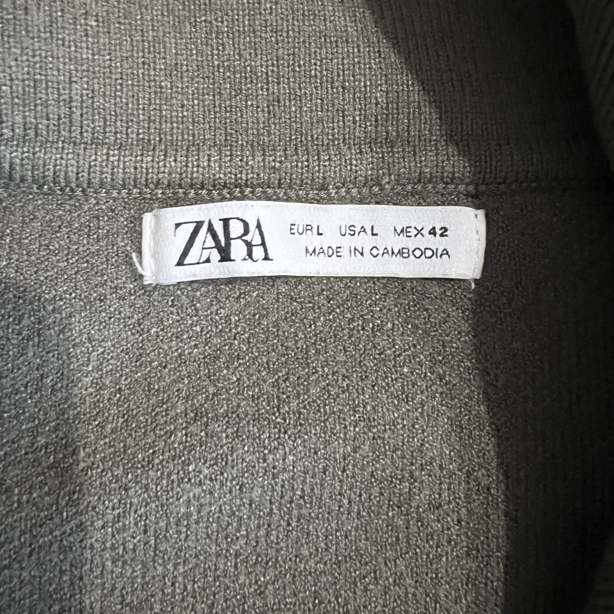 Zara Zara Shirt Mens Large Brown Knit Size US L / EU 52-54 / 3 - 4 Thumbnail