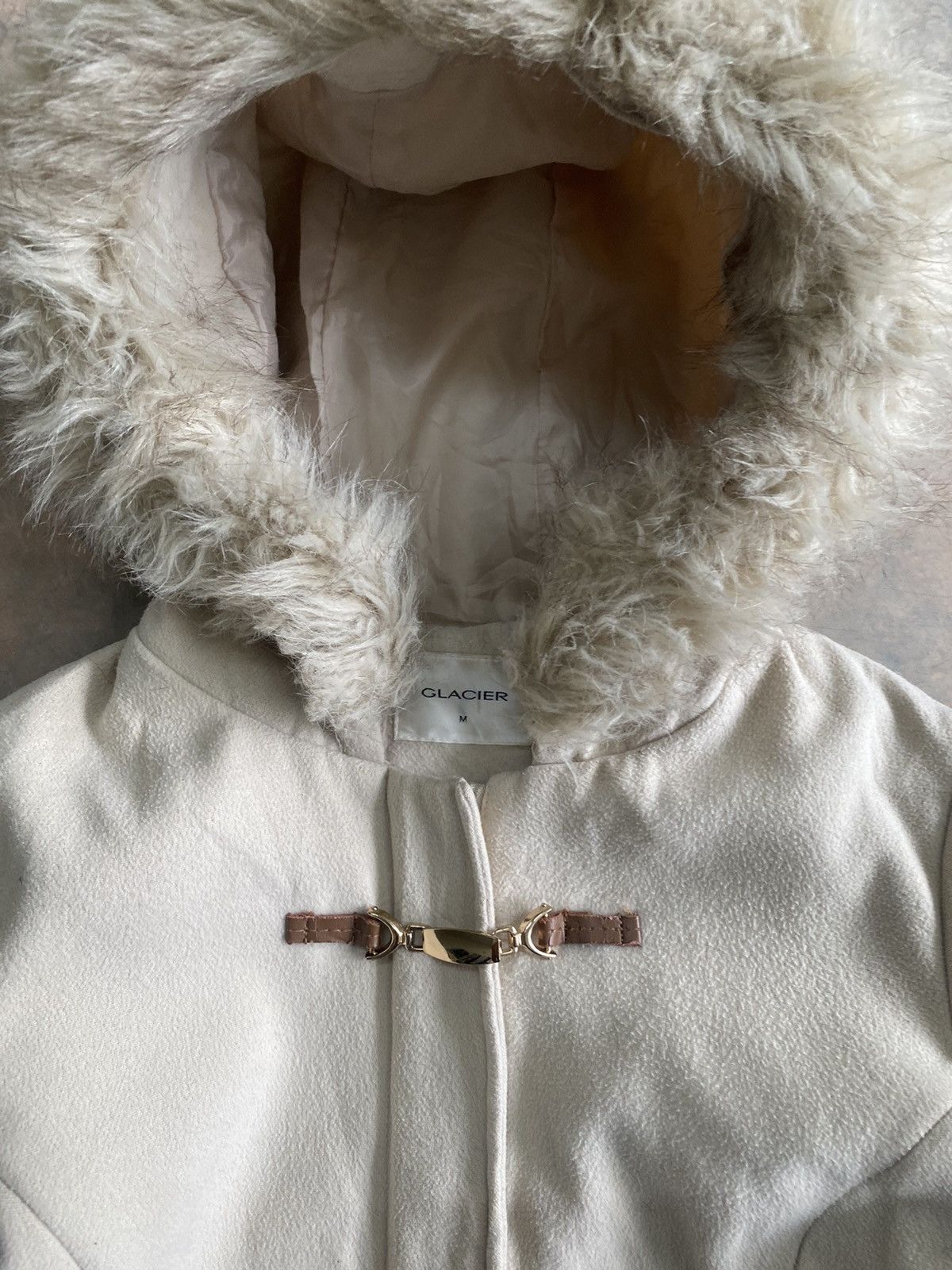 Japanese Brand × Vintage GLACIER FUR HAIRY PUNK GRUNGE LGB BUCKLE JACKET WINTER Size M / US 6-8 / IT 42-44 - 6 Thumbnail