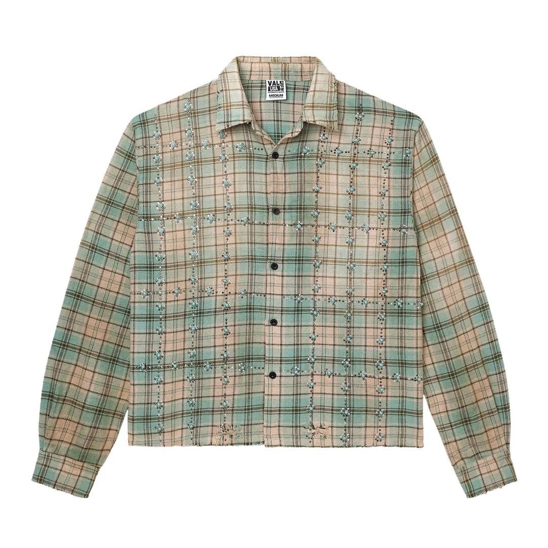 Vale Forever Little Gems Flannel 'Green' Size US XL / EU 56 / 4 - 1 Thumbnail