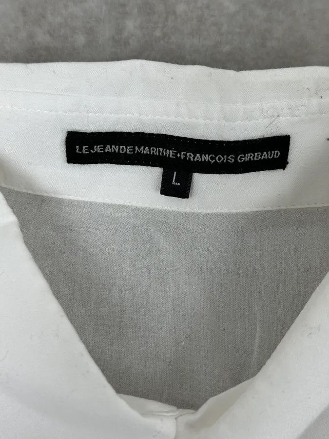 Marithe + Francois Girbaud 2000s Marithé + François Girbaud White Stars Shirt Size US M / EU 48-50 / 2 - 8 Thumbnail