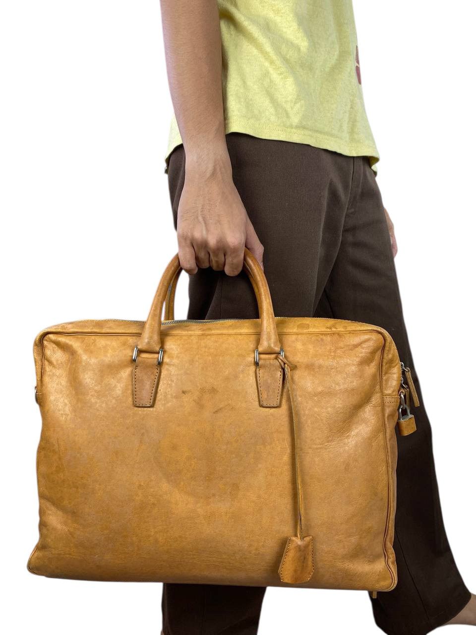 Porter 2000's Porter Patina Leather Briefcase Bag Size ONE SIZE - 1 Thumbnail