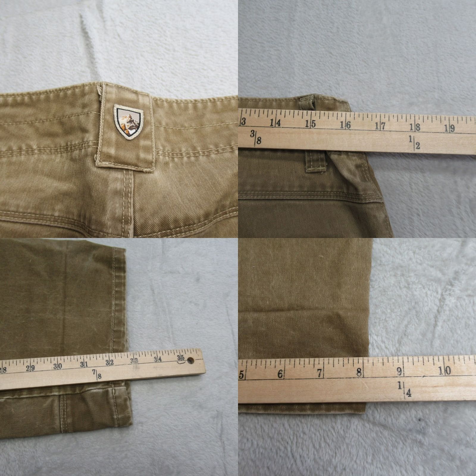 Vintage KUHL Ryder Pants Men 32x33 Beige Canvas Rugged Work Utility Outdoor Hiking Thick Size US 32 / EU 48 - 10 Thumbnail