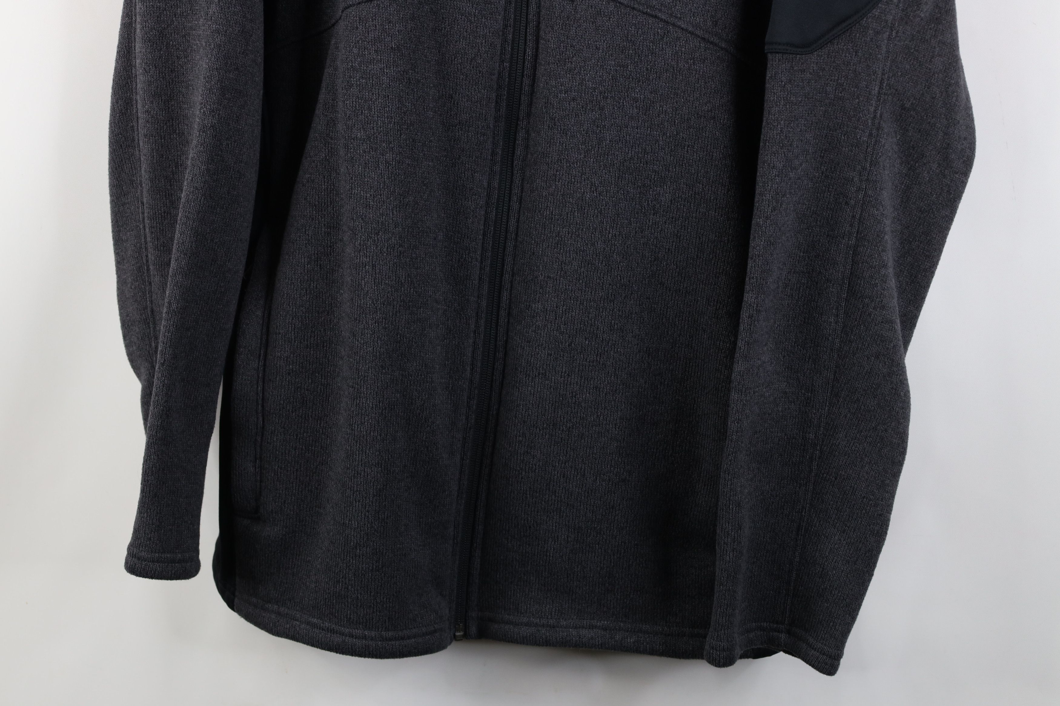 Spyder Spyder Jacquard Fleece Knit Foremost Full Zip Jacket Gray Size US XL / EU 56 / 4 - 3 Thumbnail