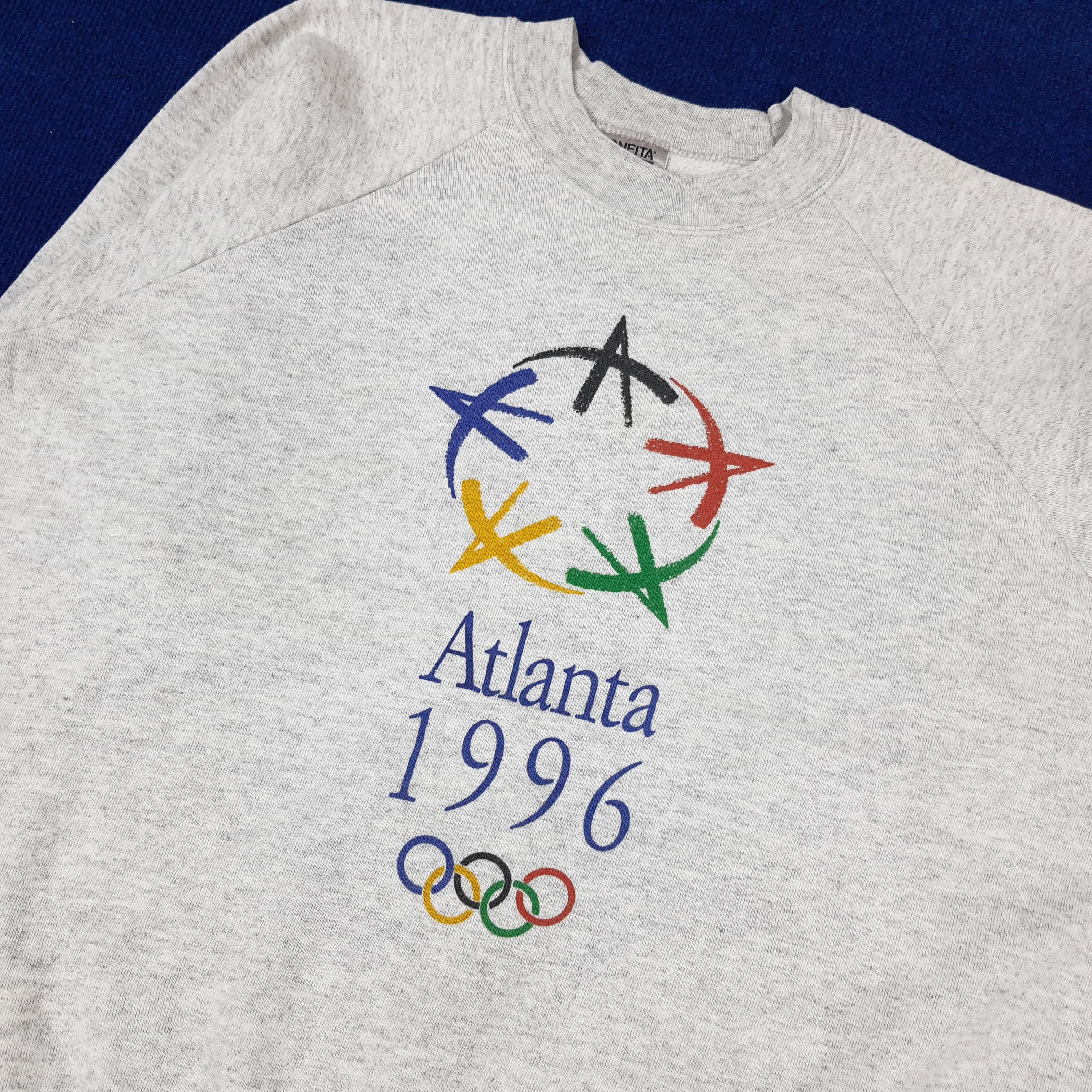 USA Olympics × Vintage Vintage Atlanta 1996 Olympics Sweatshirt Size US L / EU 52-54 / 3 - 2 Thumbnail
