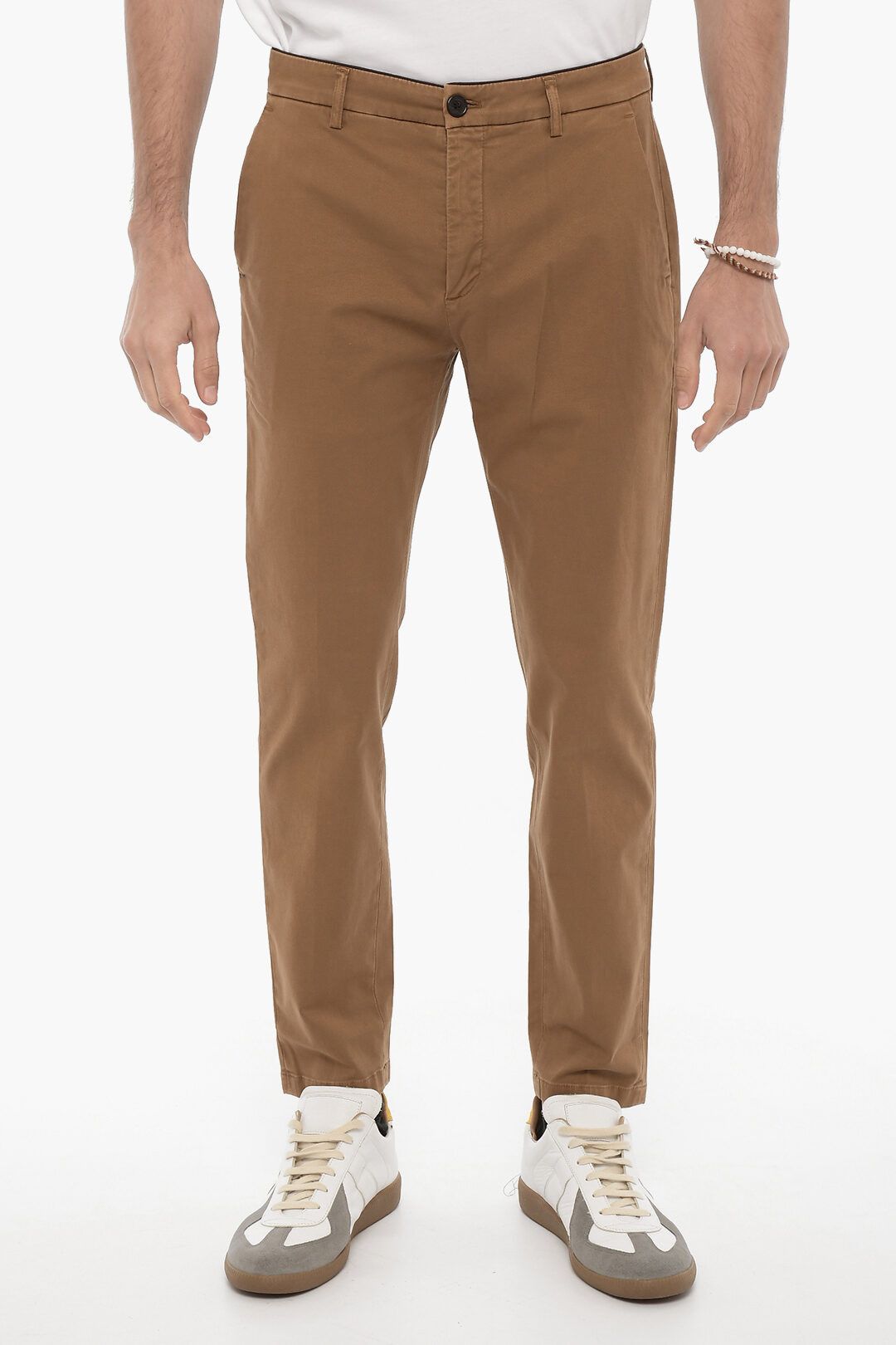 image of Department 5 Og1Mm0424 Wave Motif Casual Pant In Brown, Men's (Size 30)