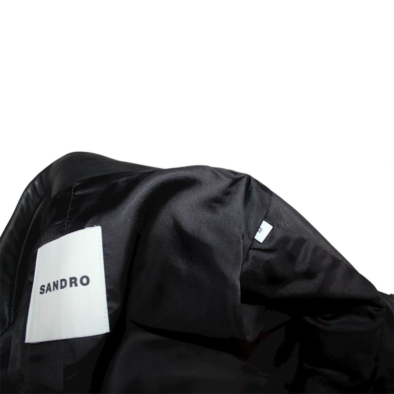 Sandro Sandro Paris Black Leather Jacket – Size M – Like New Size US M / EU 48-50 / 2 - 4 Thumbnail