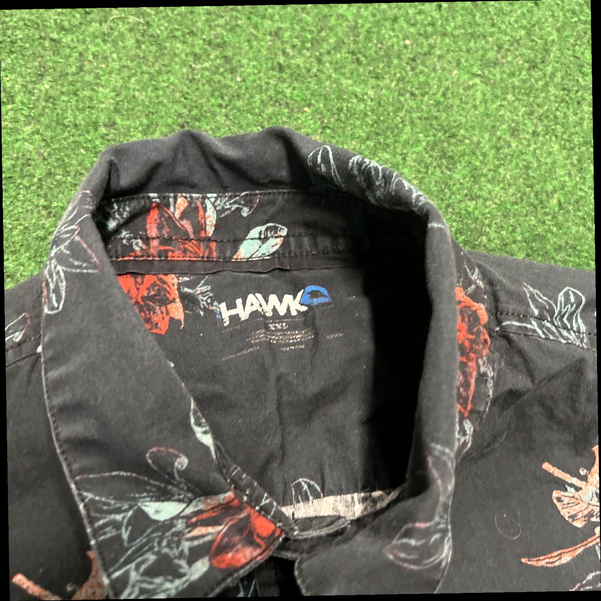 Vintage Tony Hawk Men's Red Flowers Short Sleeve Shirt Size XXL Size US XXL / EU 58 / 5 - 5 Thumbnail