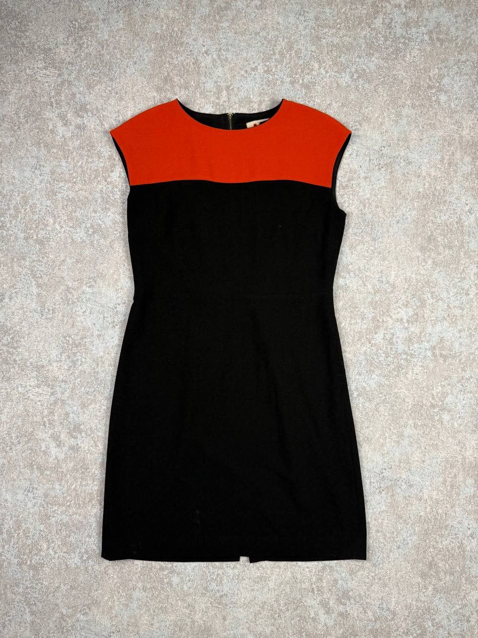 Marni Marni Colorblock Black Orange Shift Dress Size S / US 4 / IT 40 - 1 Thumbnail