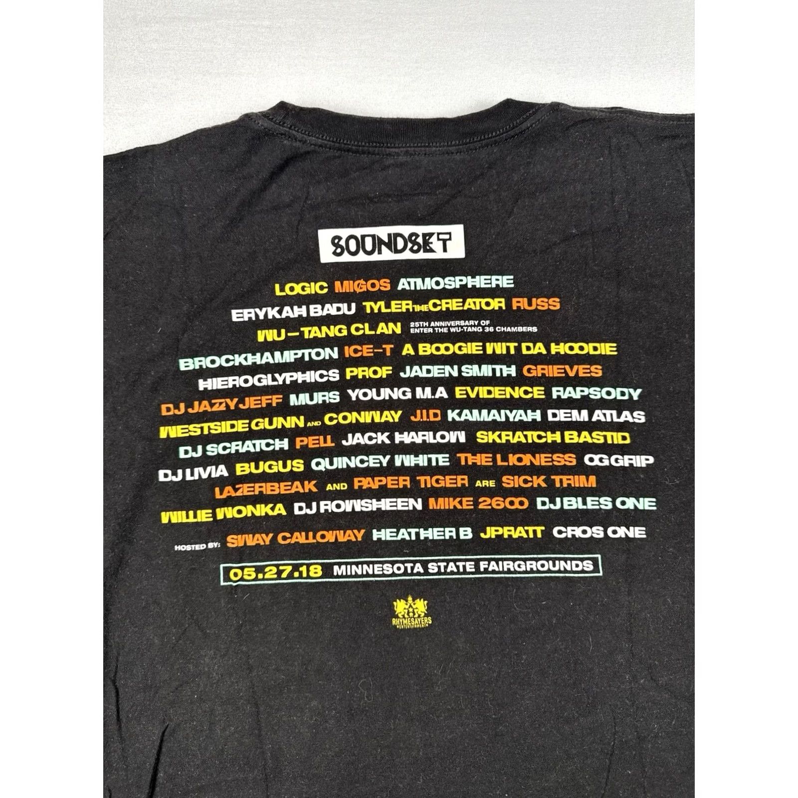 Vintage Rhymesayers Soundset 2018 Hip Hop Festival Rap T Shirt XL Mens Size US XL / EU 56 / 4 - 6 Thumbnail