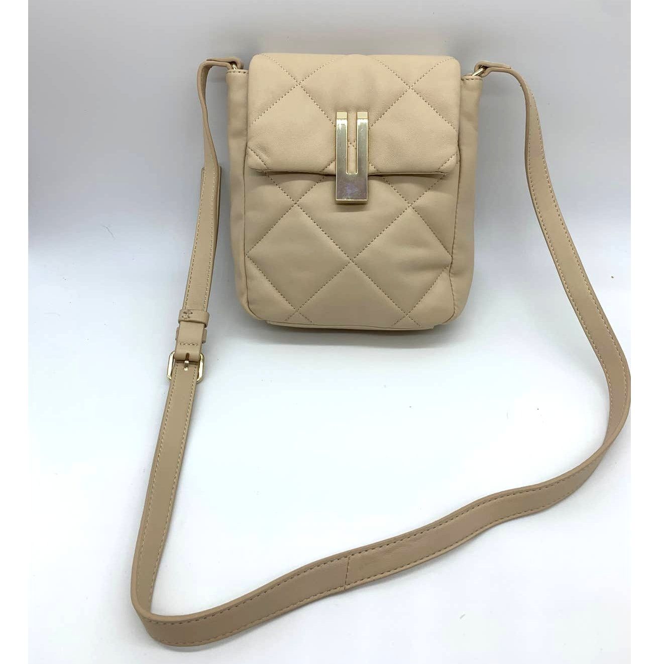 Vince Camuto Vince Camuto Quilted Leather Crossbody Doty Womens Purse Size ONE SIZE - 1 Thumbnail