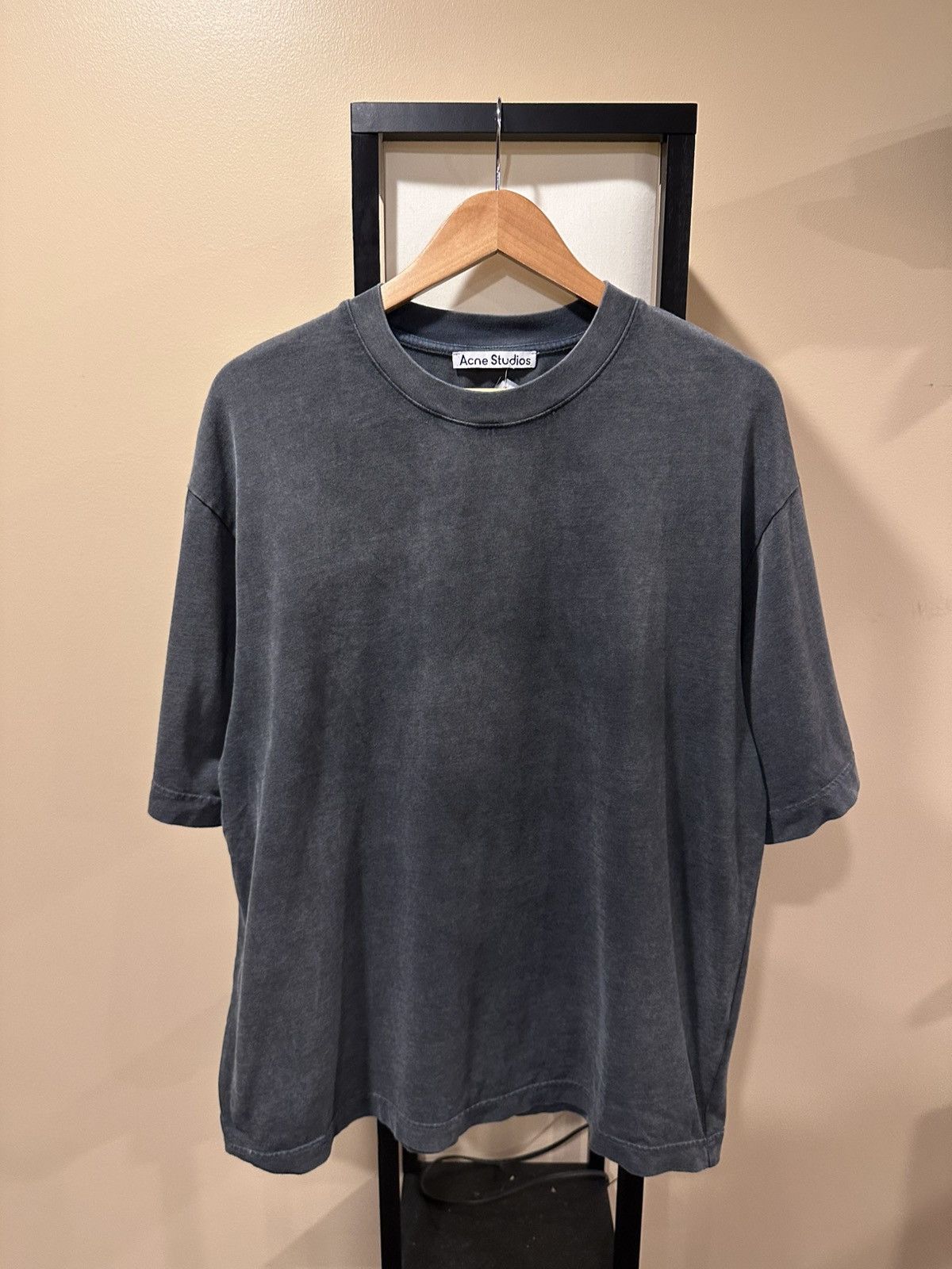 Acne Studios Acne Studios Relaxed Vintage Fade Graphite Crew Neck Tee Size US L / EU 52-54 / 3 - 1 Thumbnail