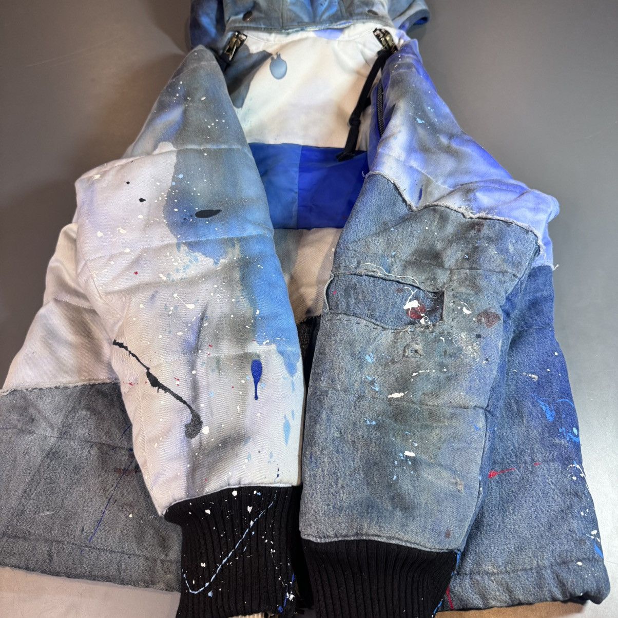 Greg Lauren Greg Lauren Blue GL painted retro puffy jacket FW19 Size US M / EU 48-50 / 2 - 20 Thumbnail
