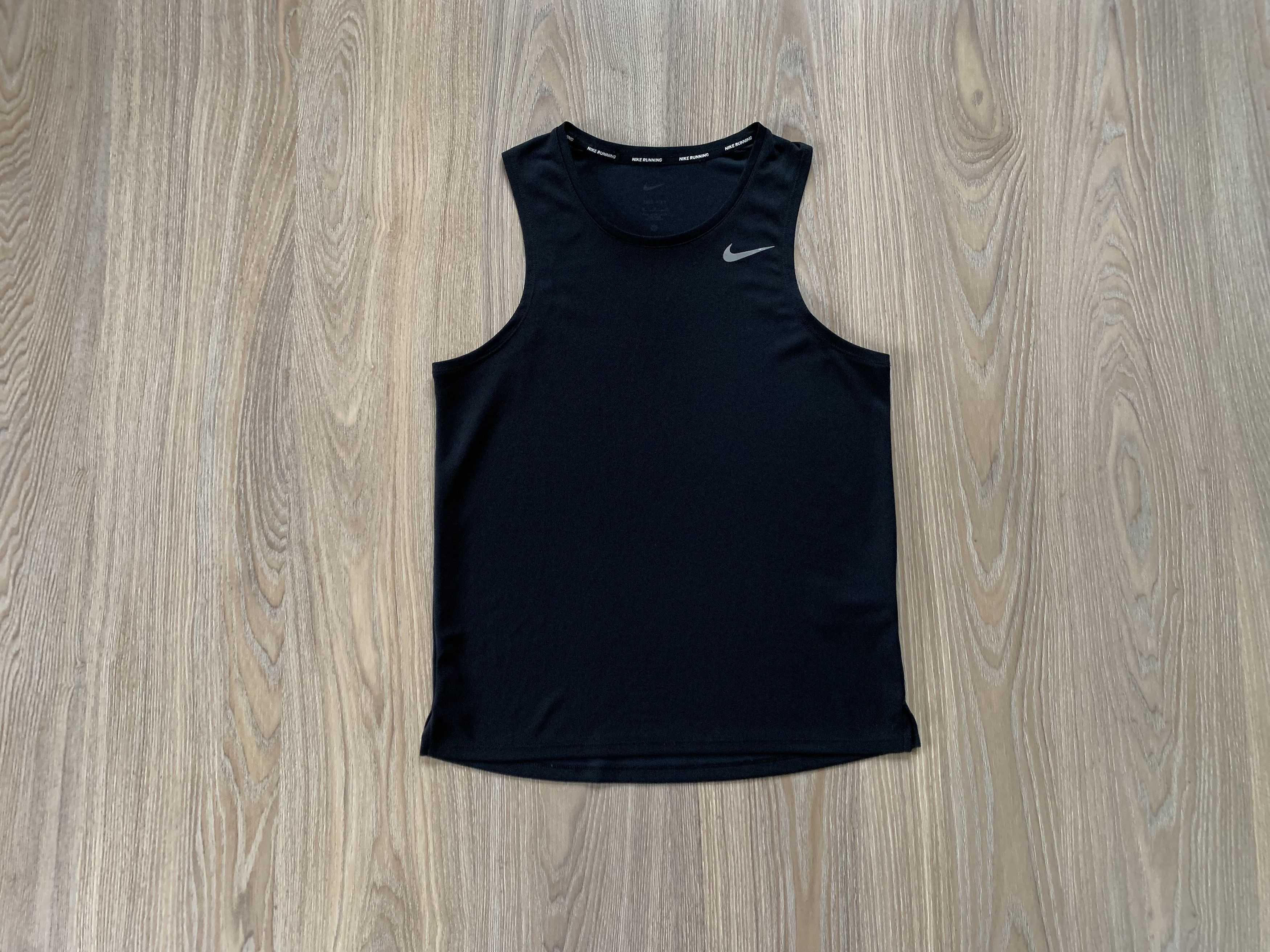 Nike Nike Running Black Tank Top Sleeveless Size US M / EU 48-50 / 2 - 2 Thumbnail
