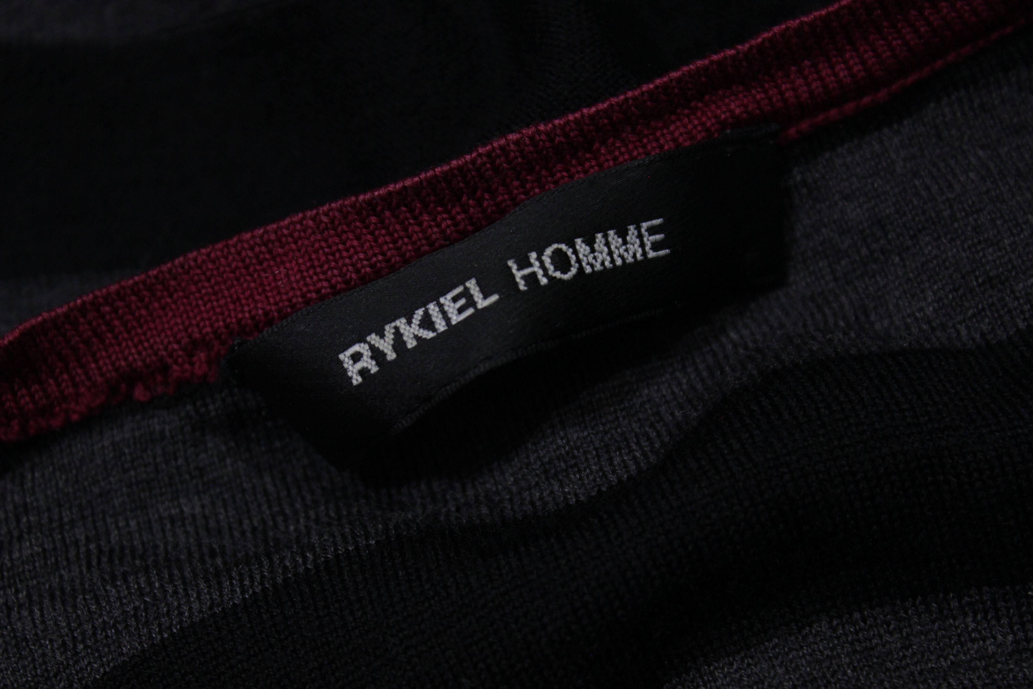 Sonia Rykiel Homme Wool Striped V Neck Sweater Size US M / EU 48-50 / 2 - 8 Thumbnail