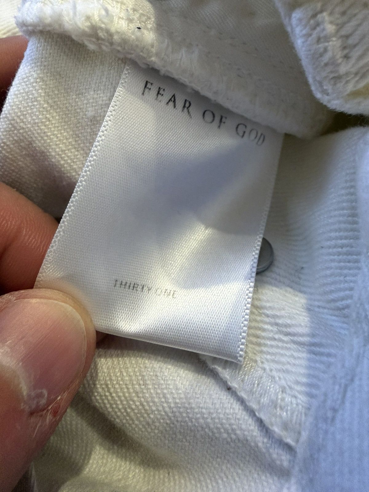 Fear of God Fear of God 2015-2016 White Denim Size US 31 - 5 Thumbnail