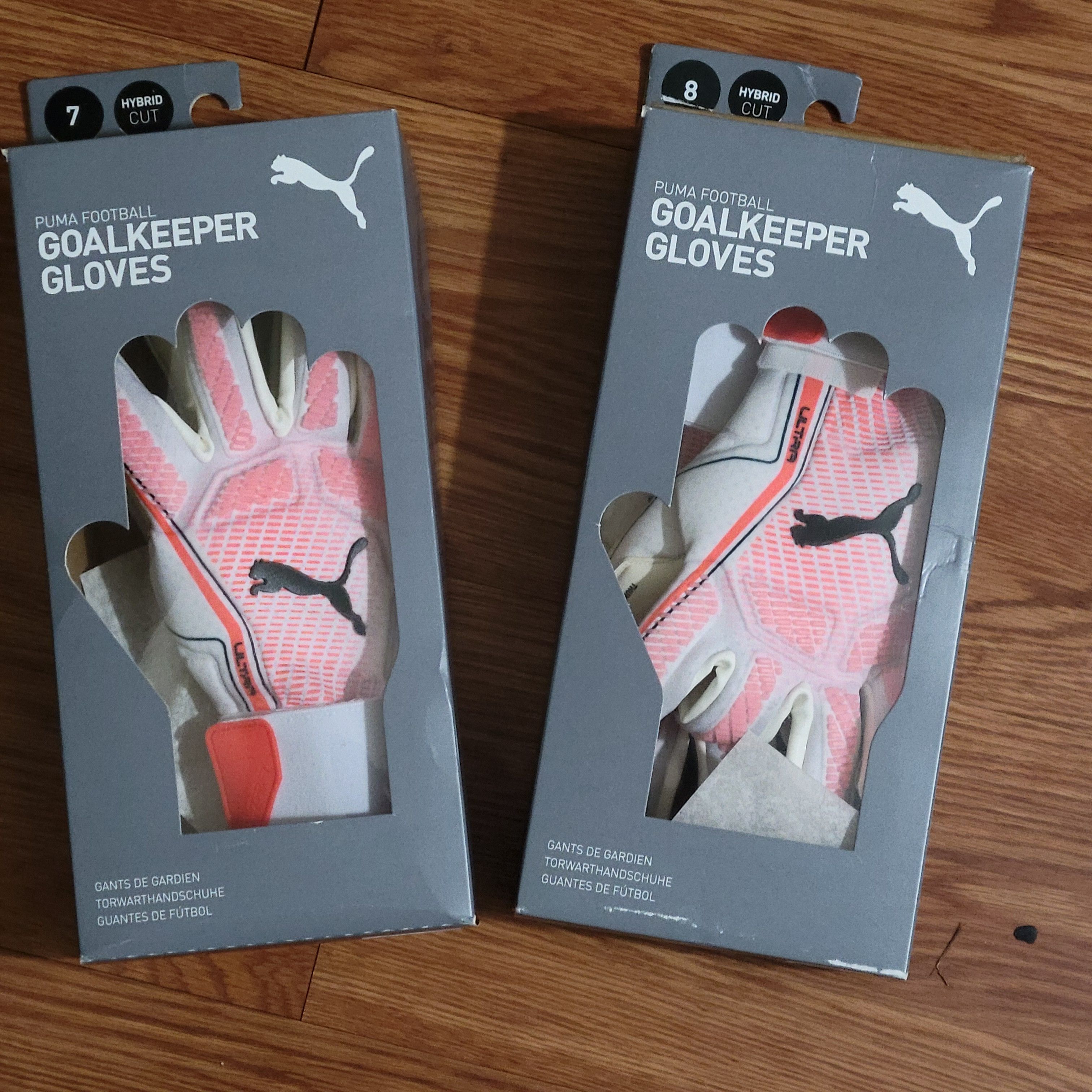 Puma PUMA Football Soccer Ultra Hybrid GoalKeeper Gloves White 8 Size ONE SIZE - 5 Thumbnail