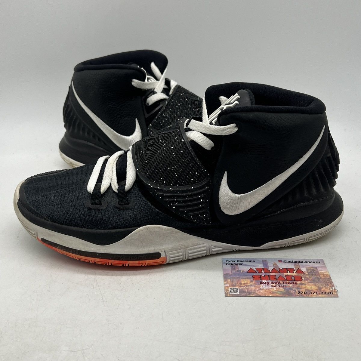 Kyrie Jet Black White Nike Kyrie VI Jet Black White Size 10