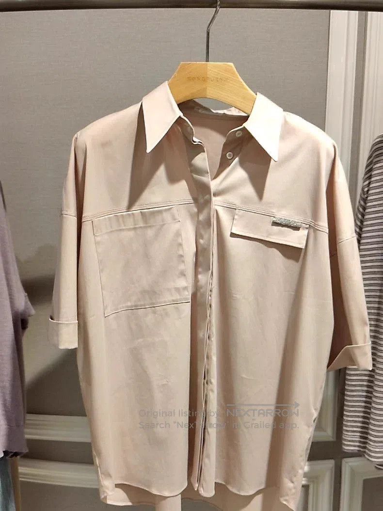 Brunello Cucinelli Brunello Cucinelli Beige Button-Up Shirt. Size US M / EU 48-50 / 2 - 1 Thumbnail