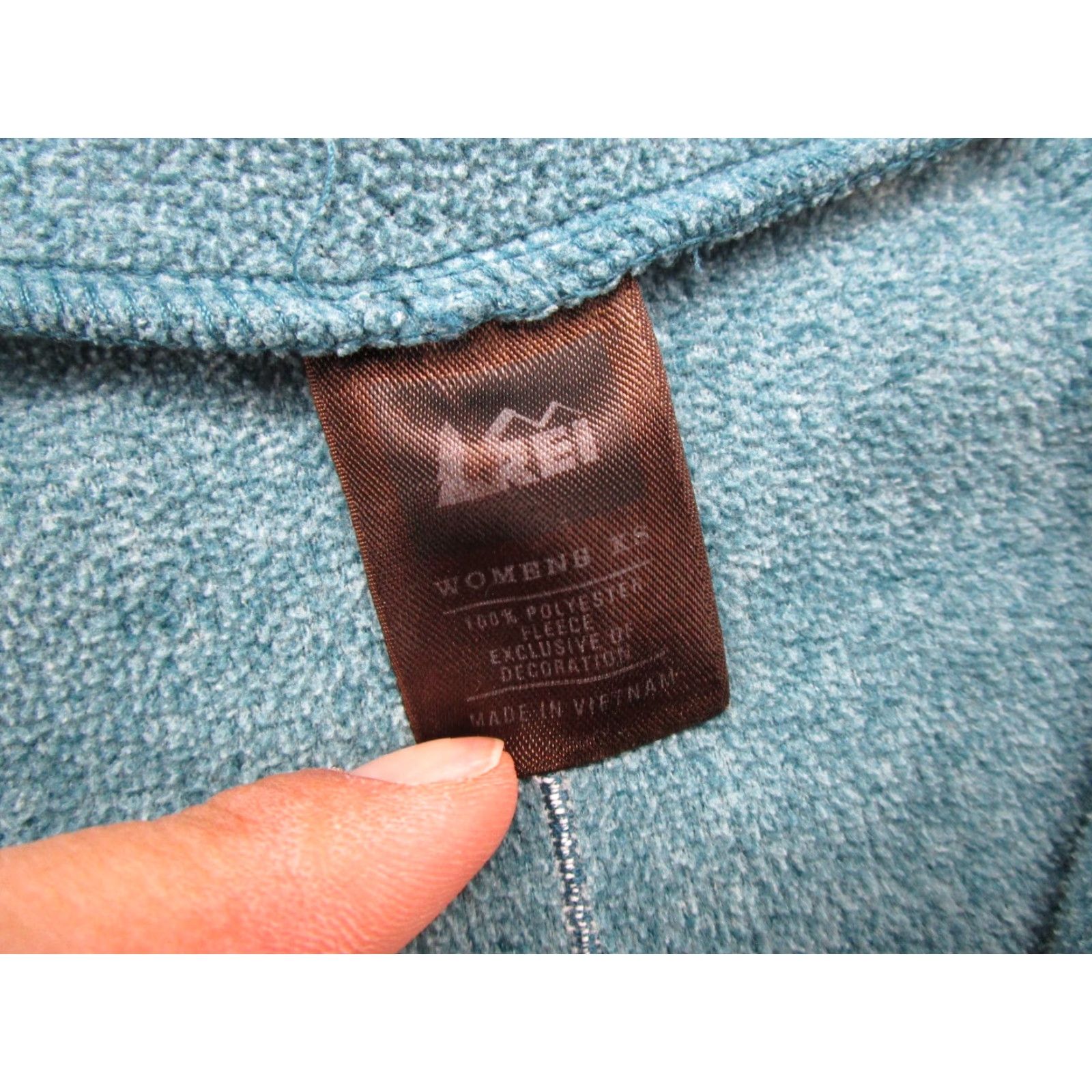 Vintage REI Co-Op Green Women's Active Pullover 1/4 Zip Lightweight Fleece Jacket XS SZ Size XS / US 0-2 / IT 36-38 - 2 Thumbnail