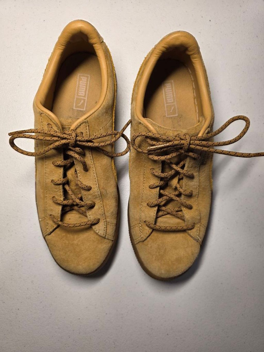 Puma Puma Basket Suede Sneakers Tan Gum Sole Women's US 7C Off Du Size US 7 / IT 37 - 2 Thumbnail