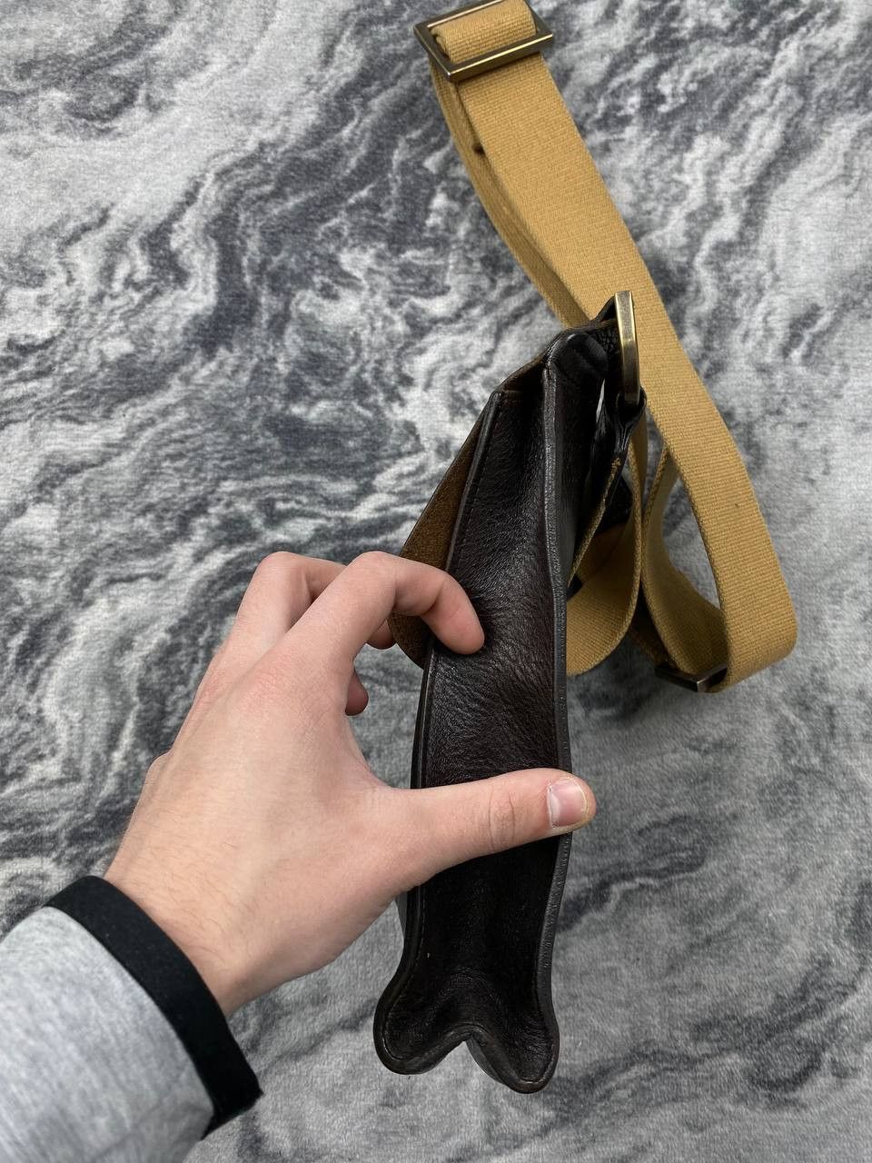 Mulberry Vintage Mulberry Leather Messenger Bag Men Brown Size ONE SIZE - 7 Thumbnail