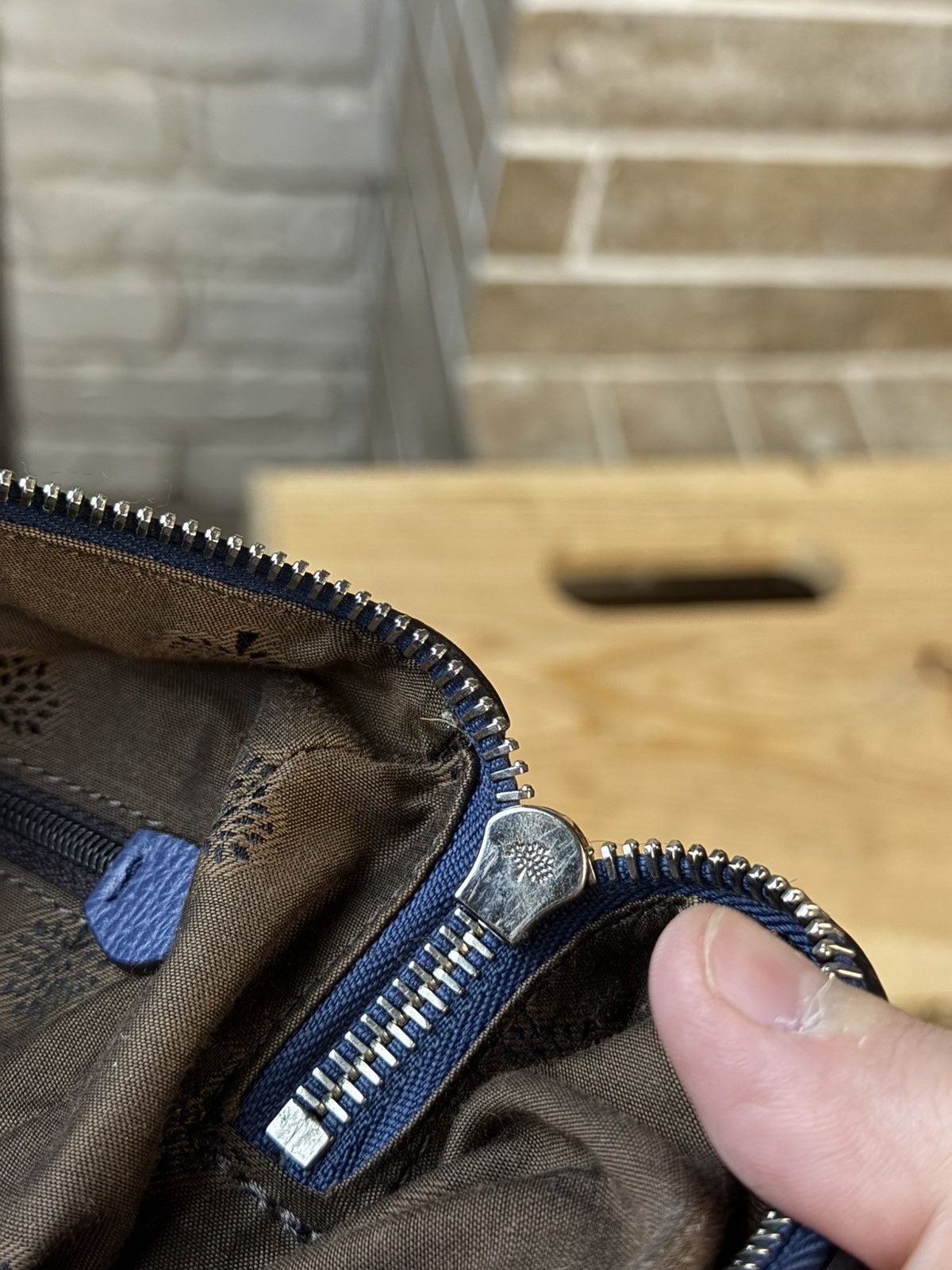 Mulberry Mulberry Leather Blue Del Rey Top Handle Bag Size ONE SIZE - 19 Thumbnail