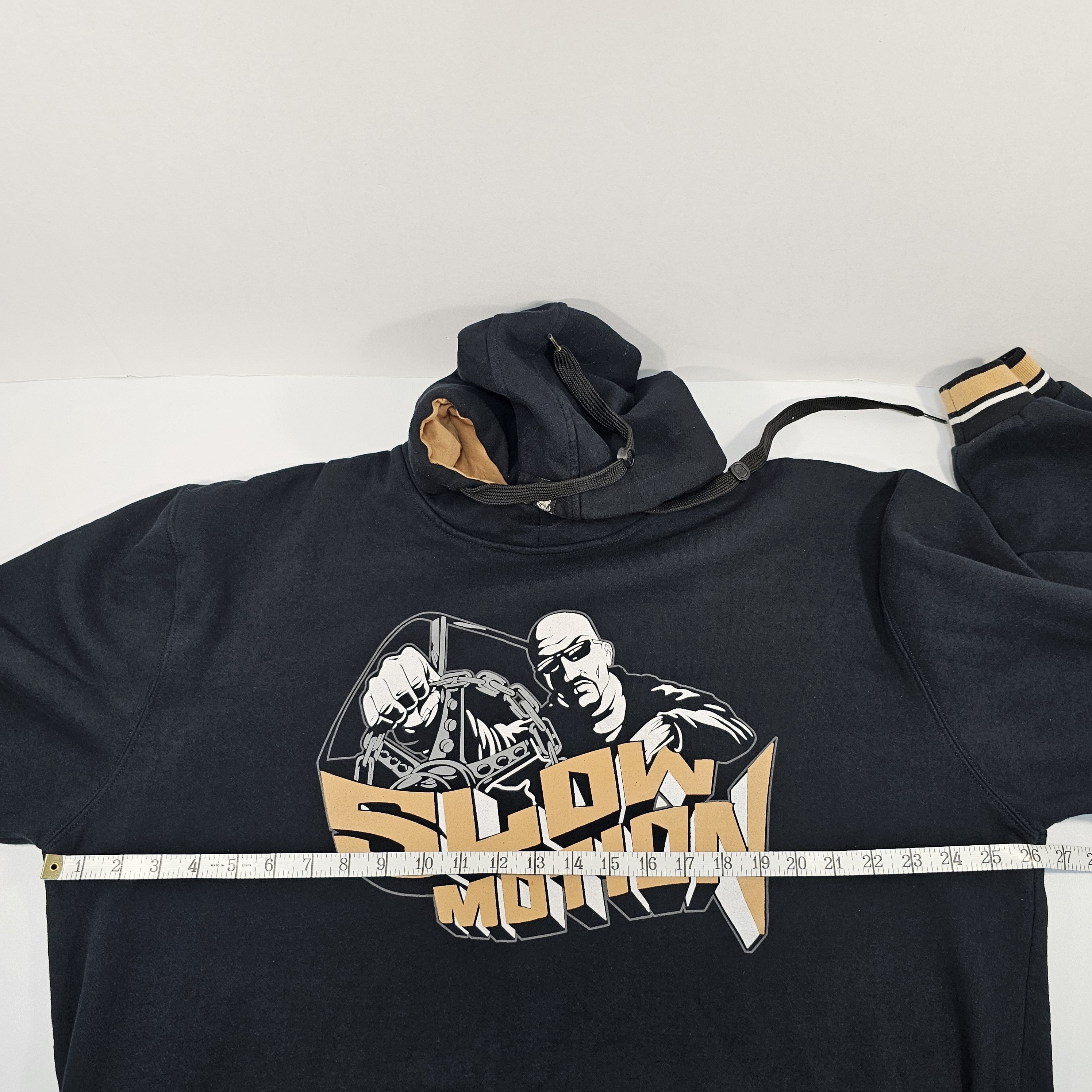 Other Vintage Y2K Joker Brand Black Hoodie Slow Motion Graphic Size US XL / EU 56 / 4 - 8 Thumbnail