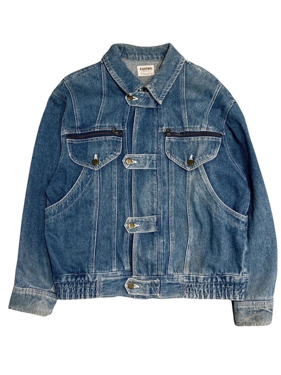 Japanese Brand × Vintage Cantwo denim jacket Size US L / EU 52-54 / 3 - 1 Thumbnail
