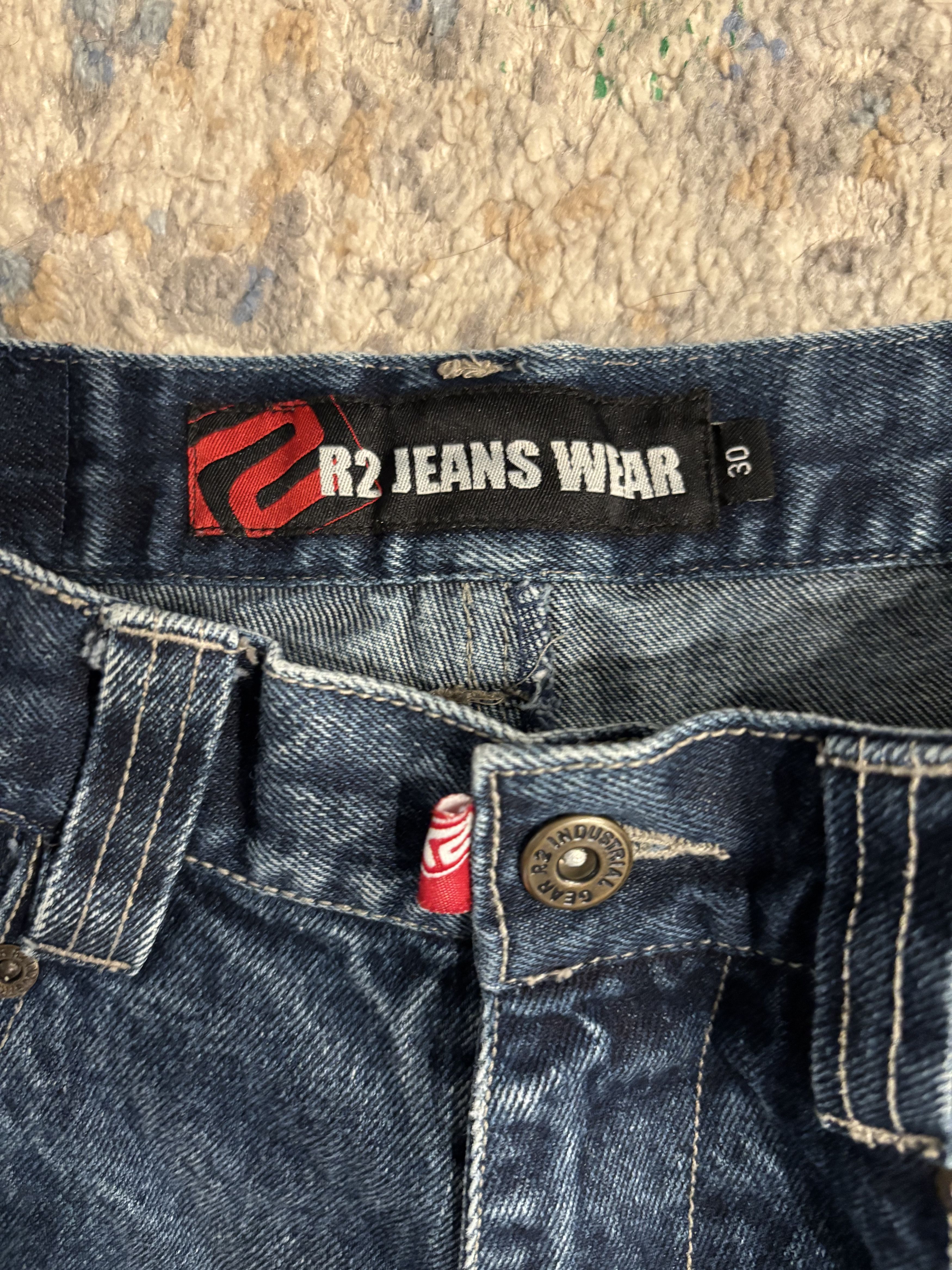 Vintage R2 Y2k baggy jeans Size US 30 / EU 46 - 4 Thumbnail