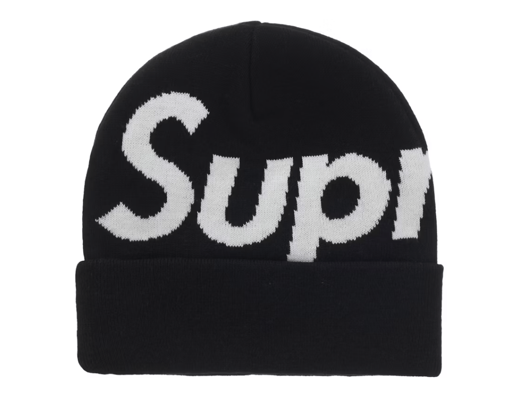 Supreme Supreme Big Logo Beanie (FW25) Black size adjustable Size ONE SIZE - 1 Thumbnail