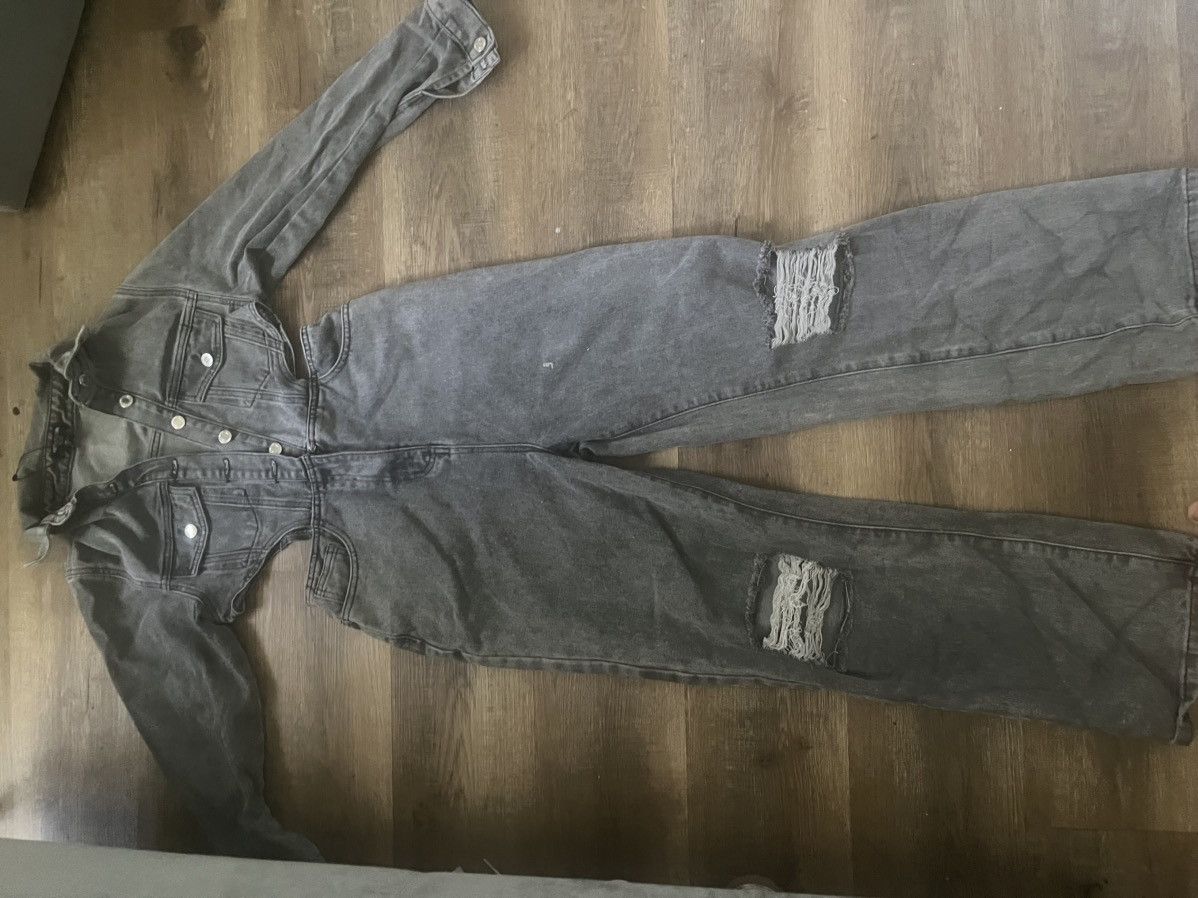 PrettyLittleThing PLT denim jumpsuit Size 26" / US 2 / IT 38 - 1 Thumbnail
