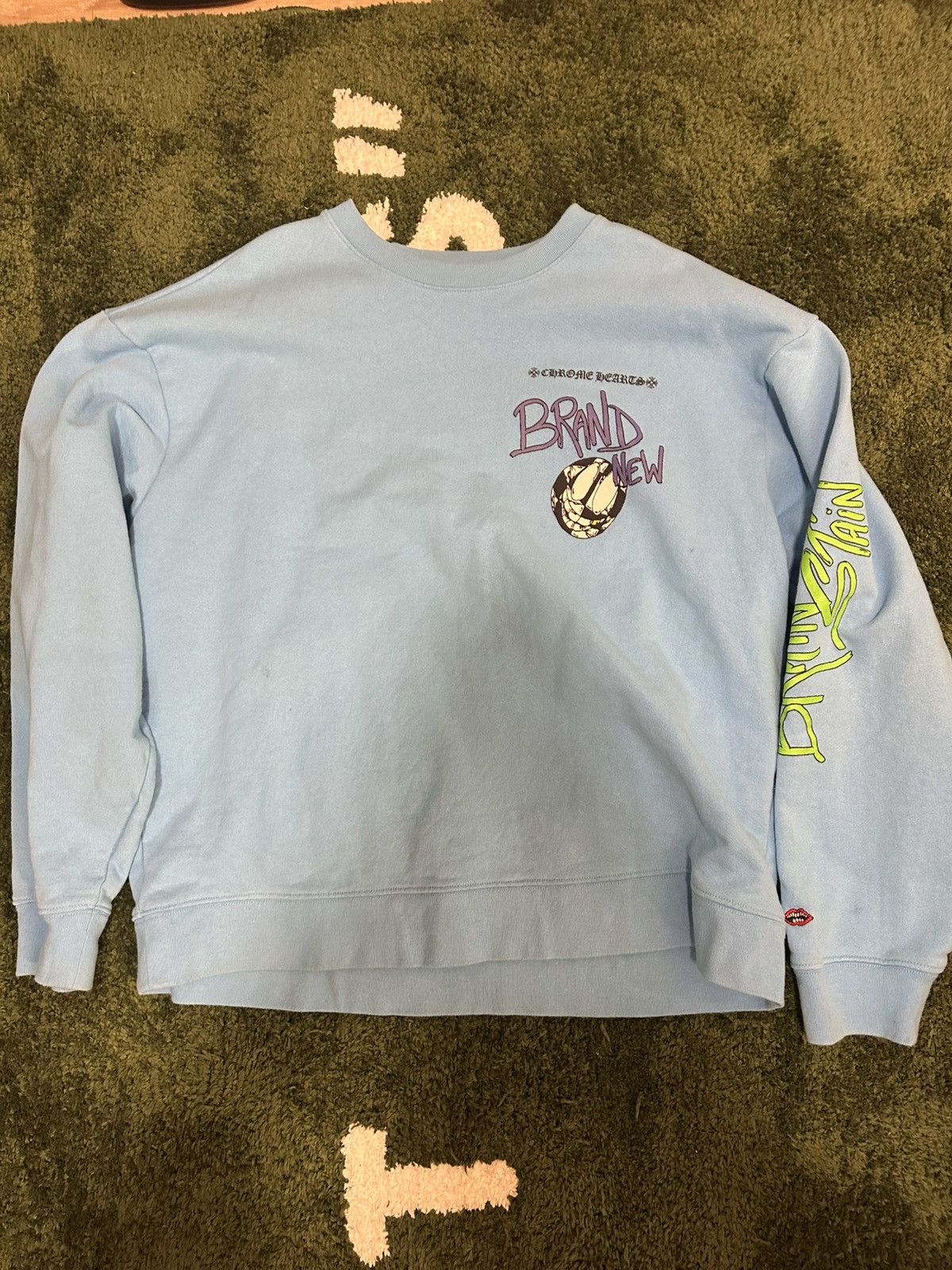 Chrome Hearts Chrome Hearts Matty Boy Blue Brain New sweatshirt Size US XL / EU 56 / 4 - 1 Thumbnail