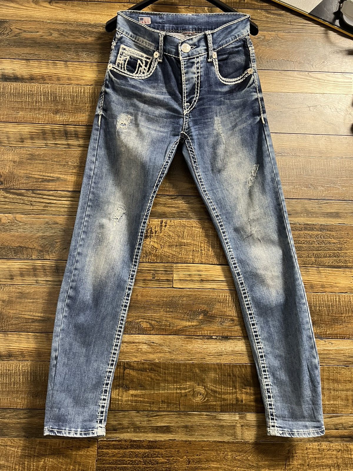 True Religion TRUE RELIGION MADE IN USA Vintage Y2K Denim Jeans Size US 32 / EU 48 - 10 Thumbnail