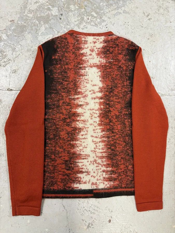 Salvatore Ferragamo 1990s Ferragamo Red Mohair Crewneck Sweater Size US M / EU 48-50 / 2 - 6 Thumbnail