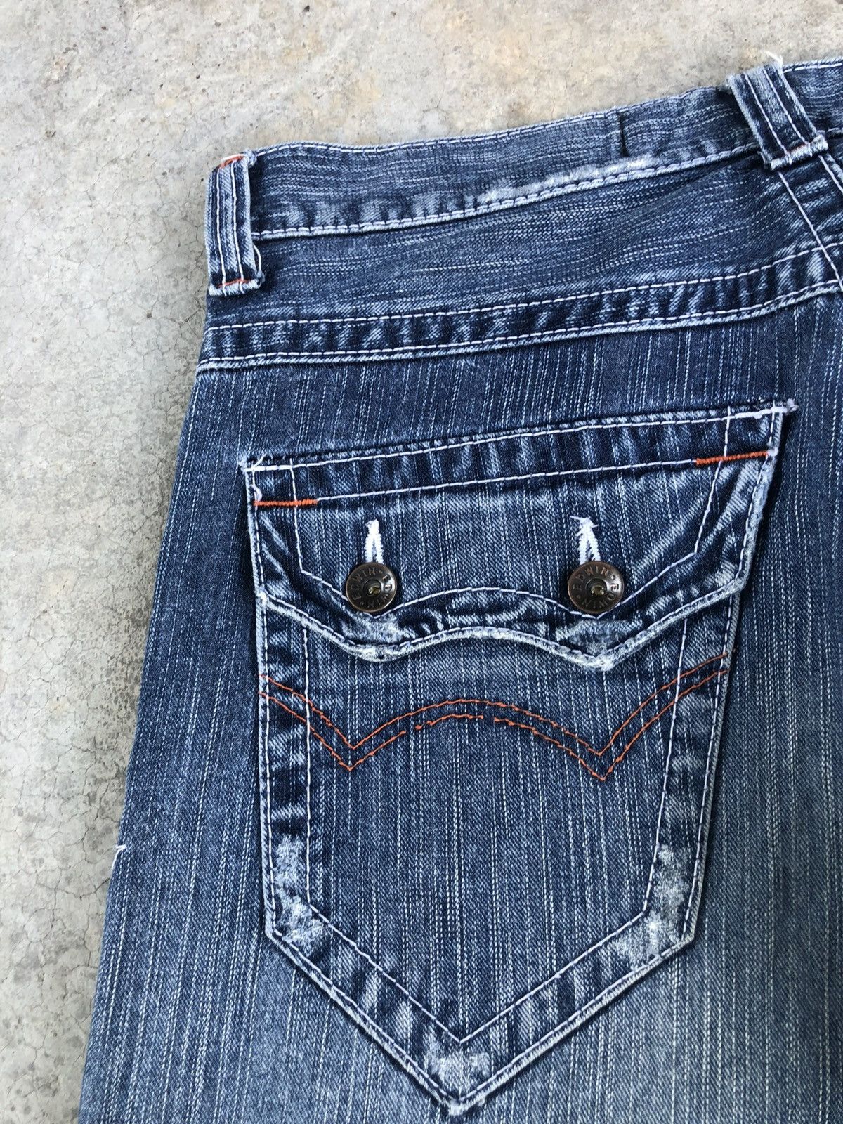 Who Decides War Edwin XV Flared Jeans Bootcut Distressed Jeans Size US 33 - 15 Thumbnail
