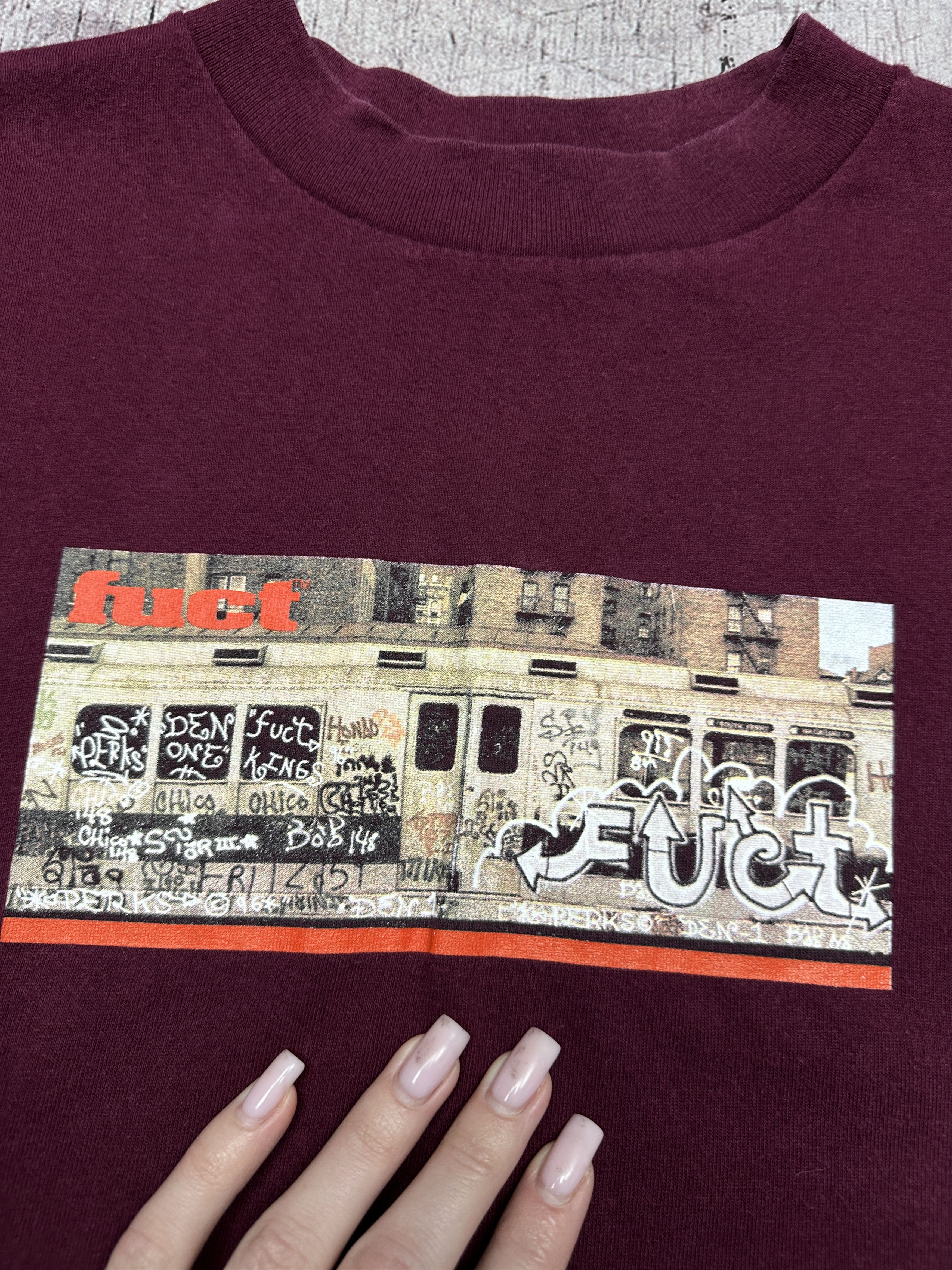 FUCT FUCT 90s Vintage Subway Graffiti Mens T-Shirt Size US L / EU 52-54 / 3 - 4 Thumbnail
