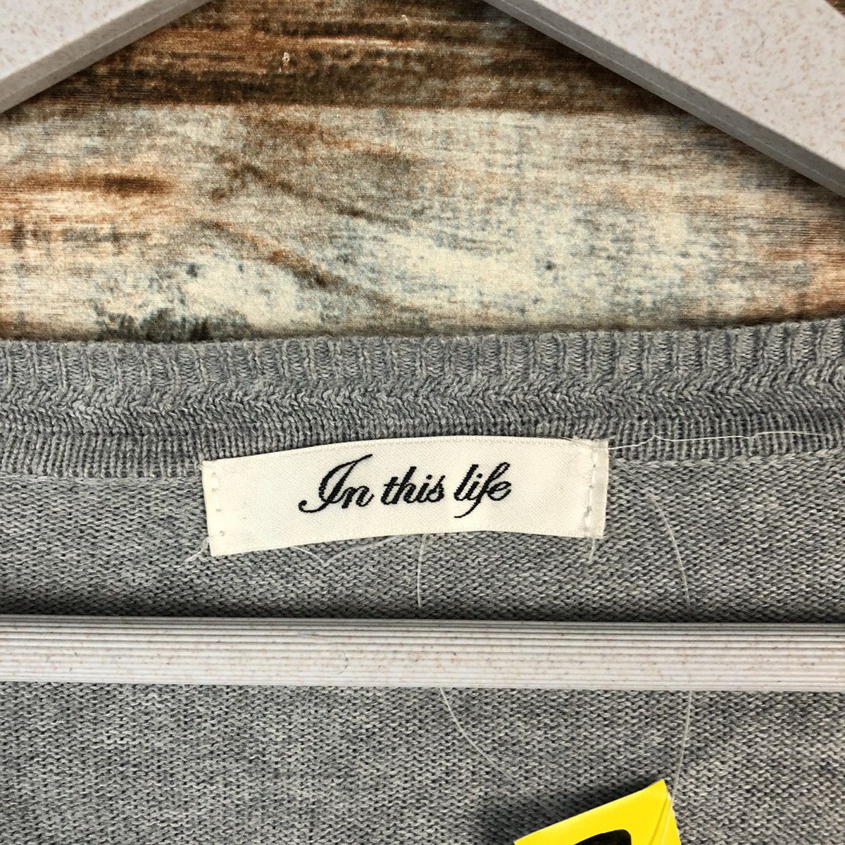 Japanese Brand In The Life Grey Cardigan Knitwear #A1580 Size M / US 6-8 / IT 42-44 - 9 Thumbnail