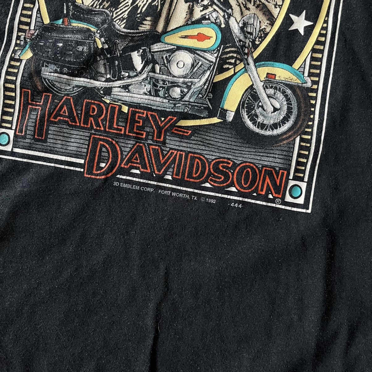 Harley Davidson × Vintage Harley Davidson american heritage tee 1992 90s vintage usa Size US L / EU 52-54 / 3 - 6 Thumbnail
