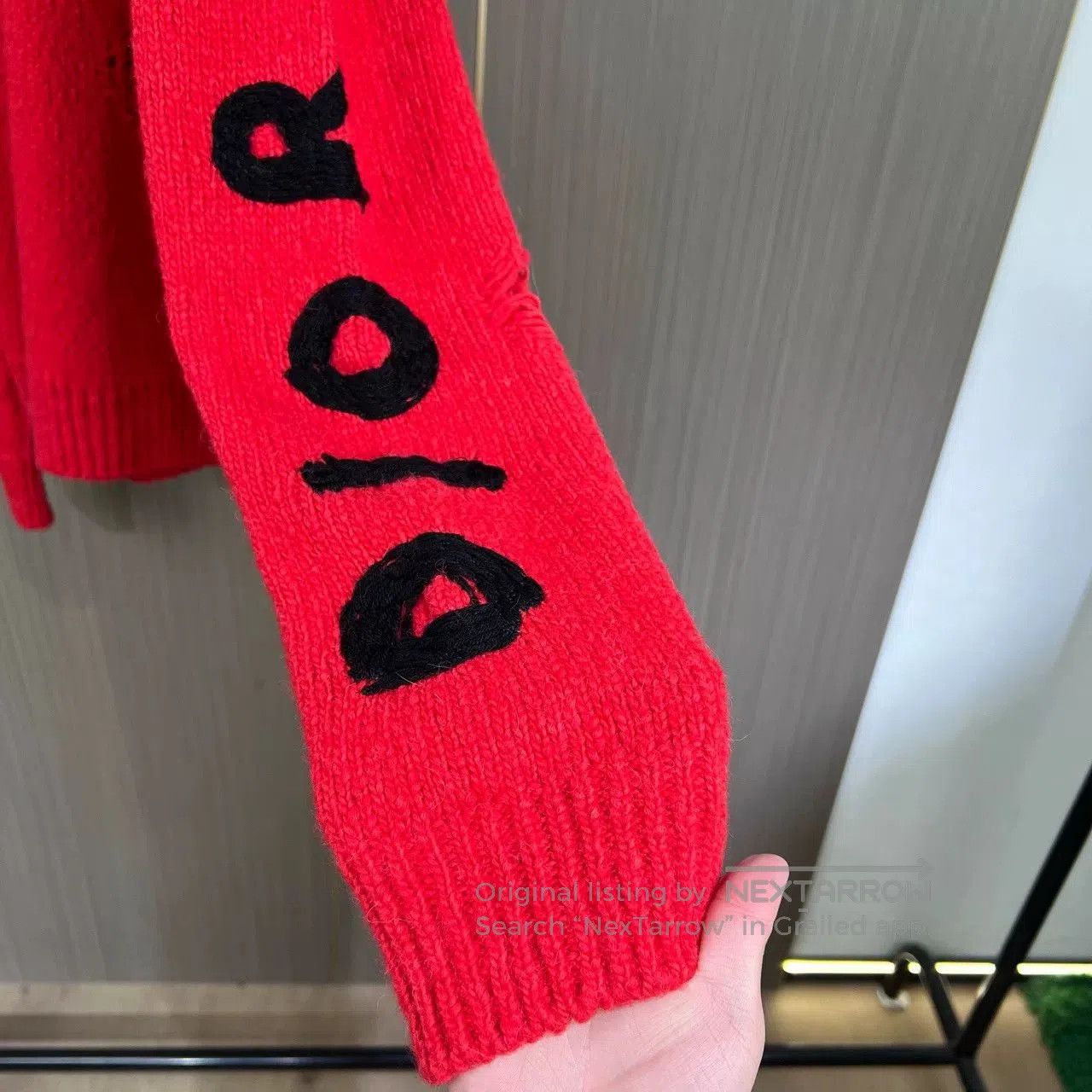 Dior dior dinosaur embroidery red sweater. Size US L / EU 52-54 / 3 - 5 Thumbnail