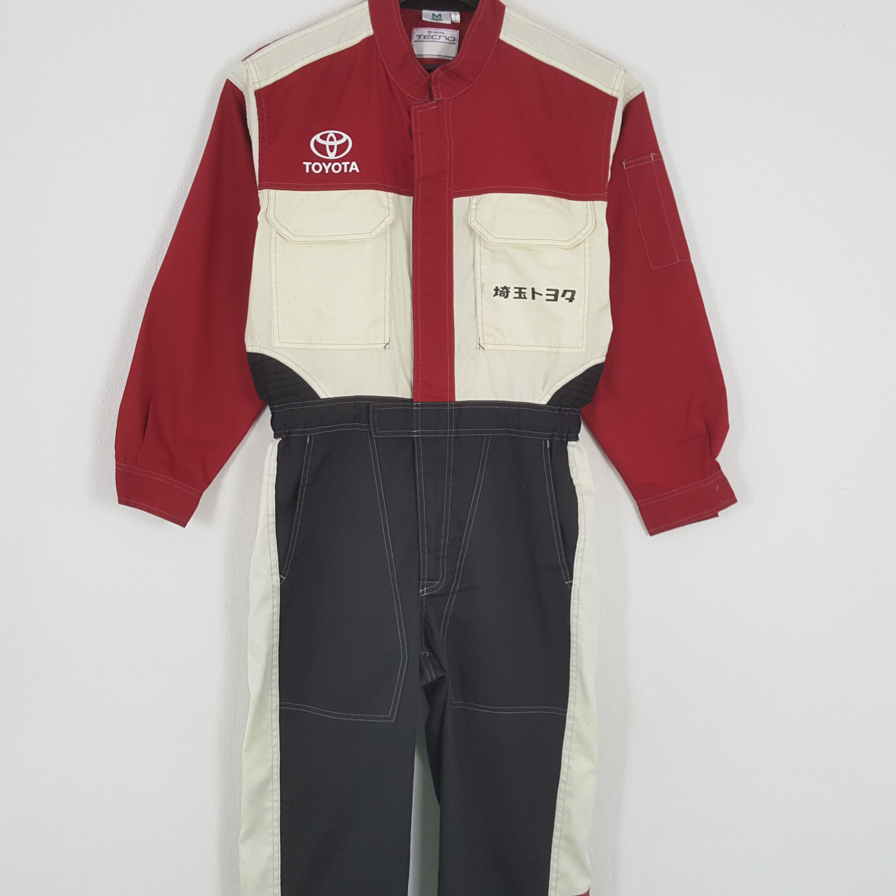 Vintage TOYOTA TECNO Racing Motorsports Style Coverall Jacket Size US M / EU 48-50 / 2 - 5 Thumbnail