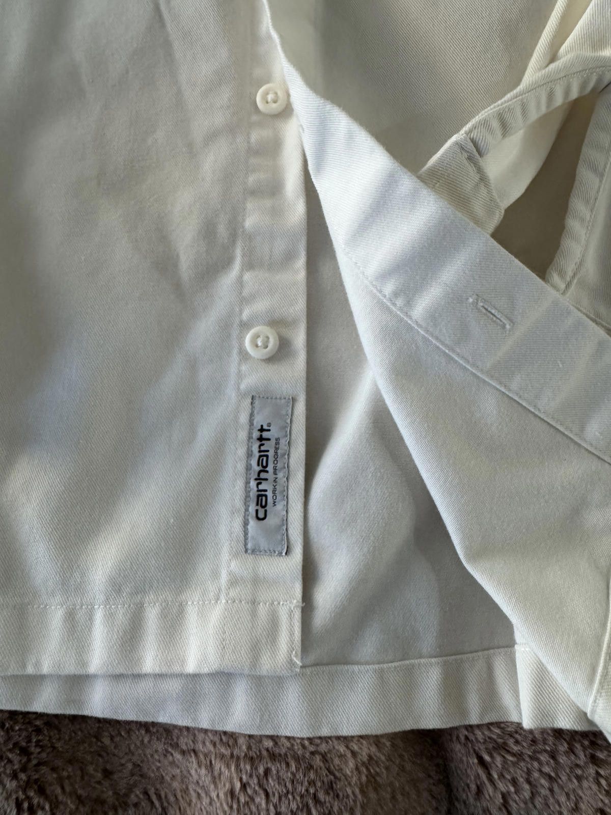 Carhartt Carhartt White Workwear Shirt Jacket Size US L / EU 52-54 / 3 - 3 Thumbnail