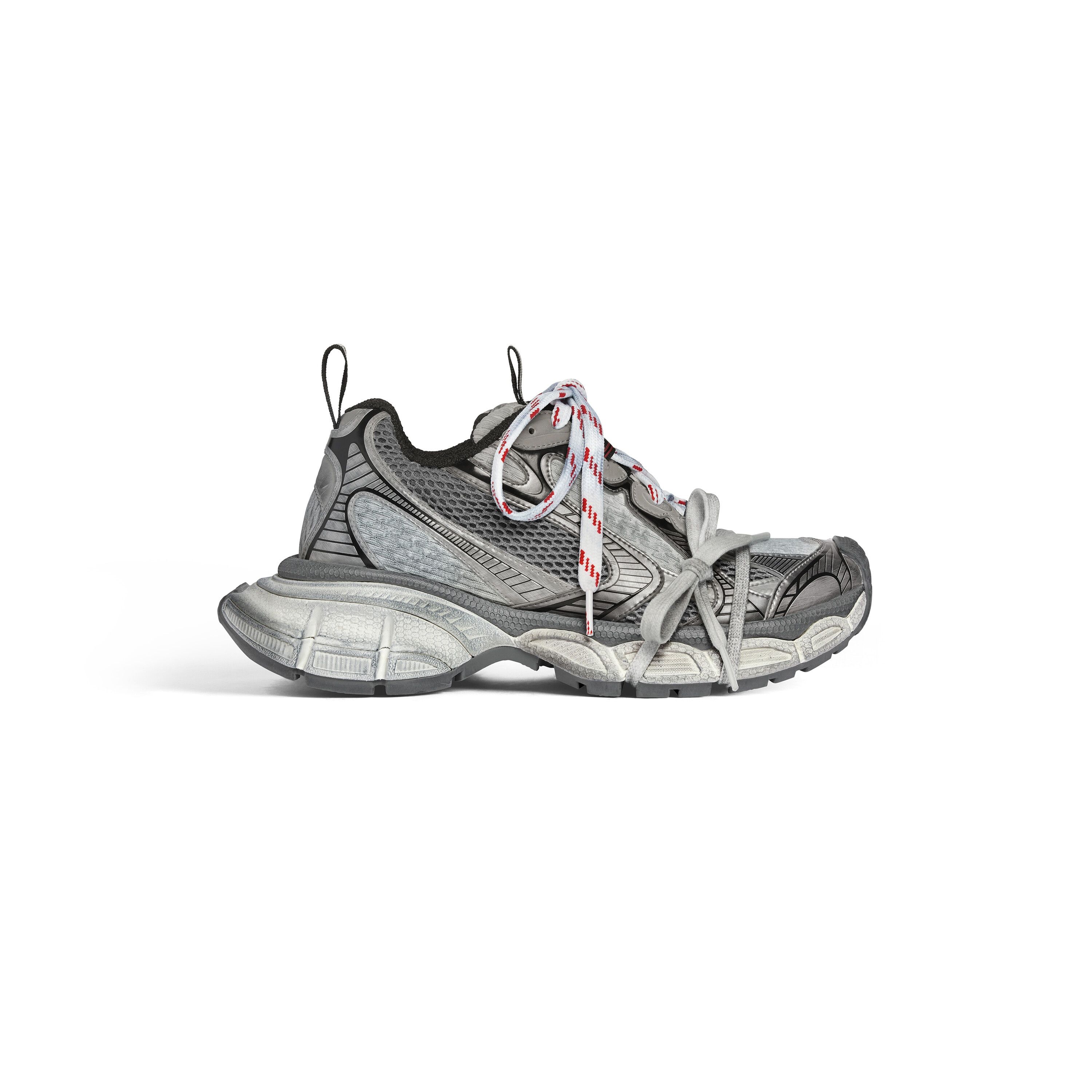 Balenciaga 3XL Women's Grey/White/Red Low Top Sneakers New
