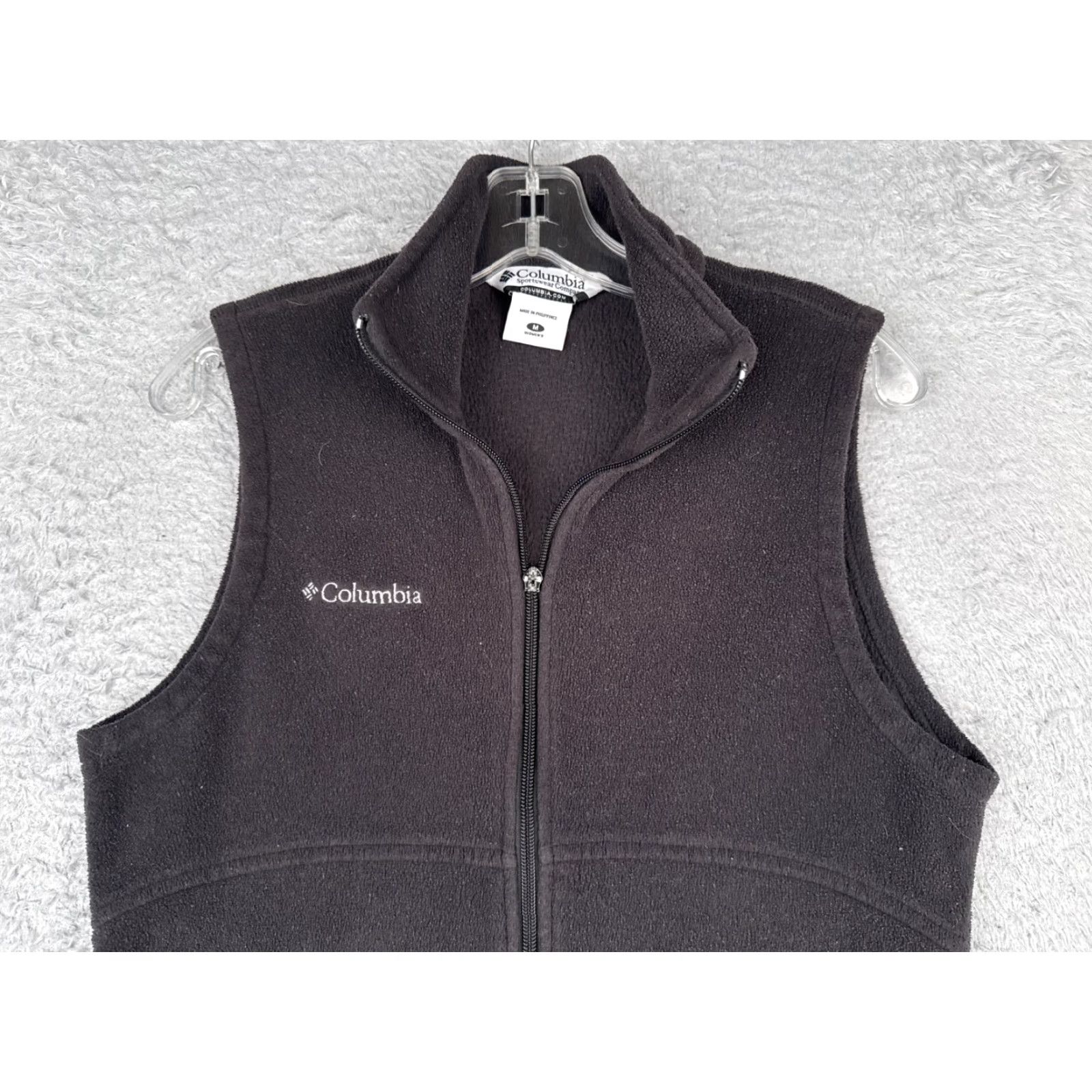 Vintage VINTAGE Columbia Vest Womens M Black Polyester Fleece Full Zip Mock Neck Jacket Size M / US 6-8 / IT 42-44 - 4 Thumbnail