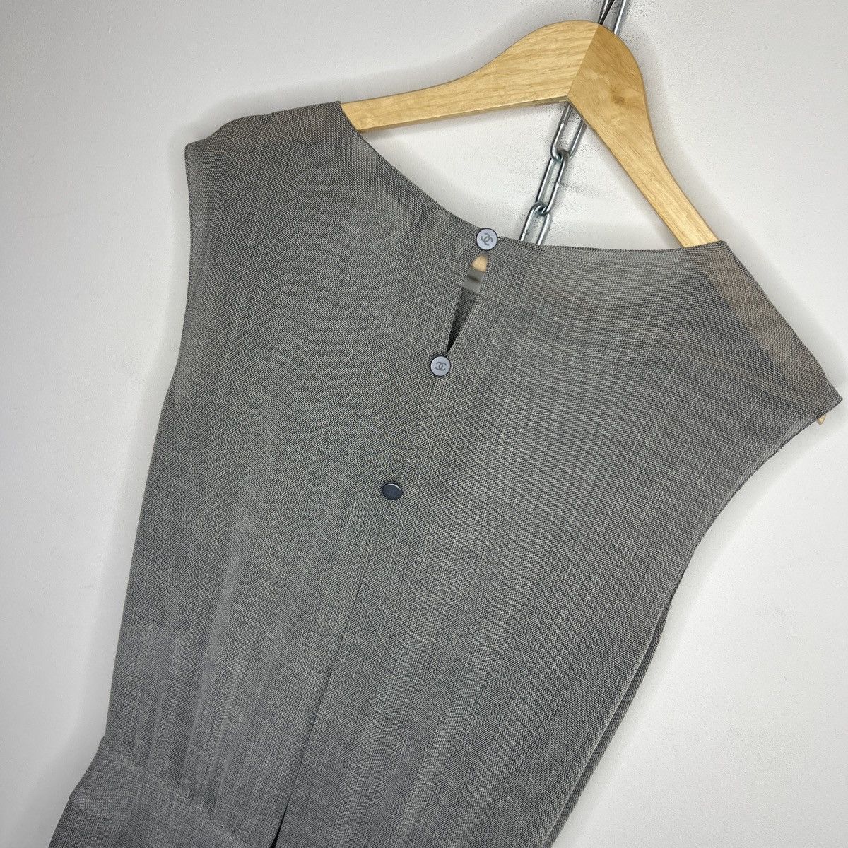 Chanel Chanel Archive Long Gray Dress 90s Unique Silk Size S / US 4 / IT 40 - 11 Thumbnail