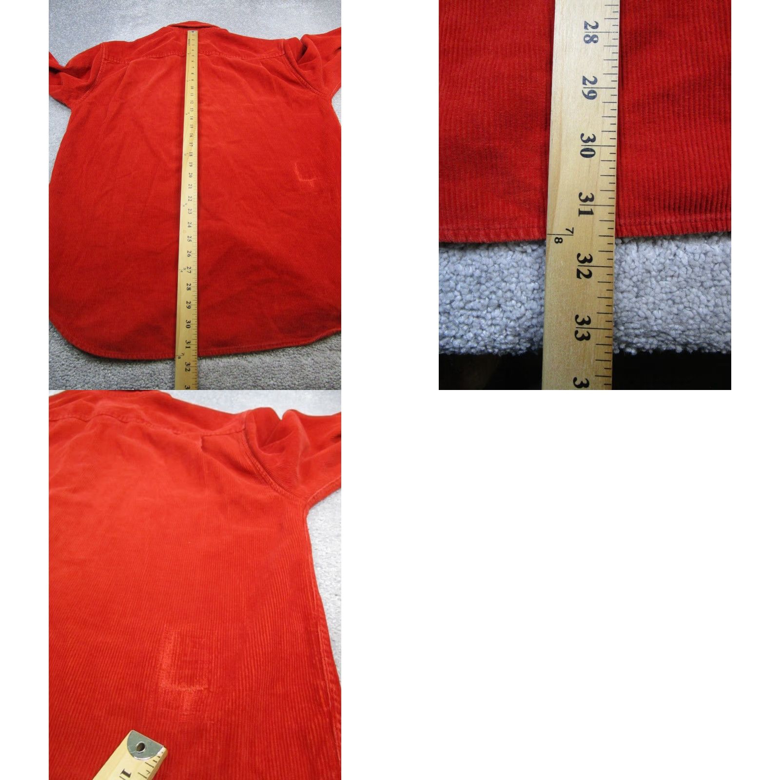 Vintage G.H.Bass & Co. Shirt Mens M Red Cotton Button-Up Long Sleeve Collared Pocketed Regular Button Down Vintage? No Size US M / EU 48-50 / 2 - 8 Thumbnail