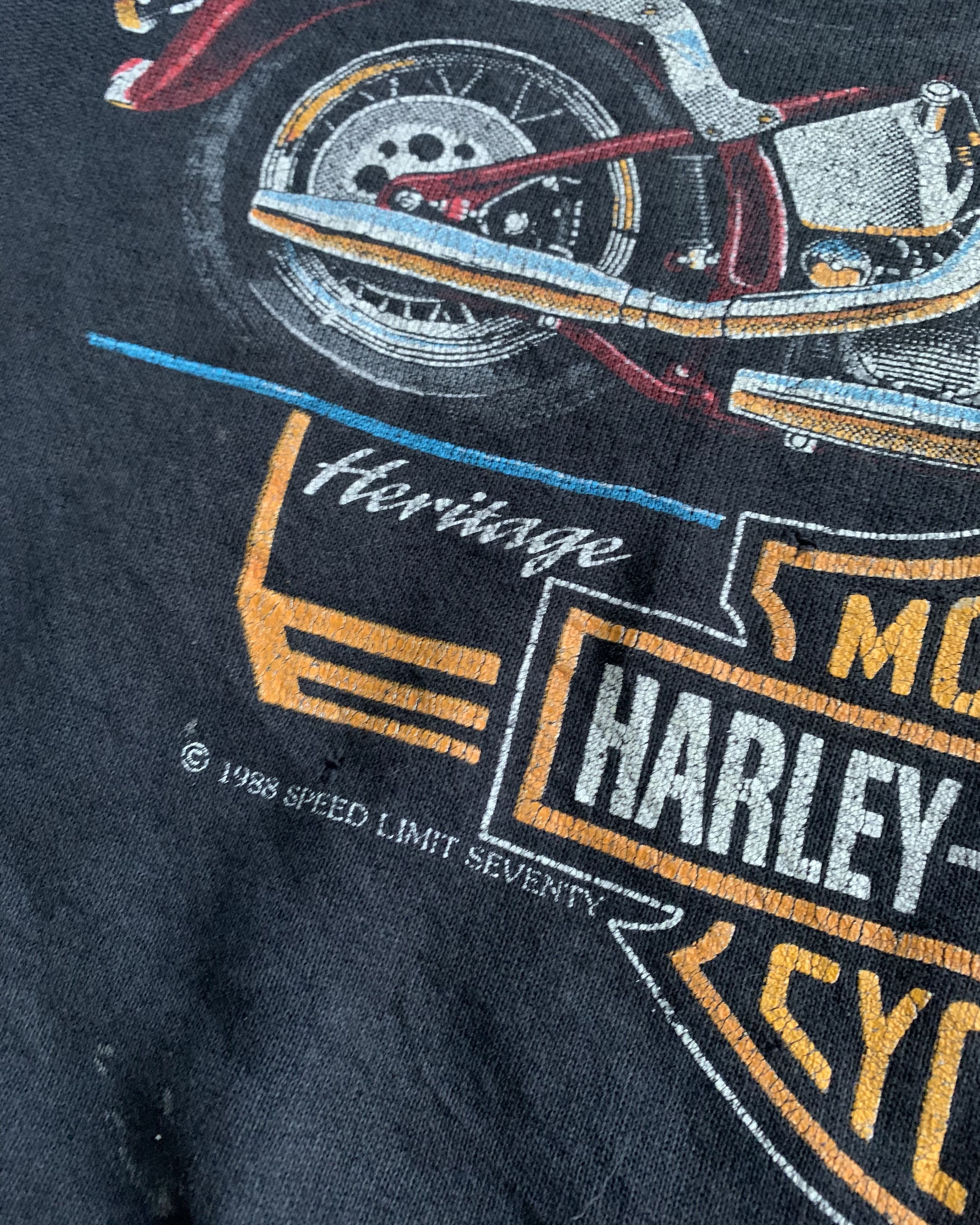 Harley Davidson 💎 Vintage 1988 Harley Davidson Sweatshirts Size US L / EU 52-54 / 3 - 4 Thumbnail