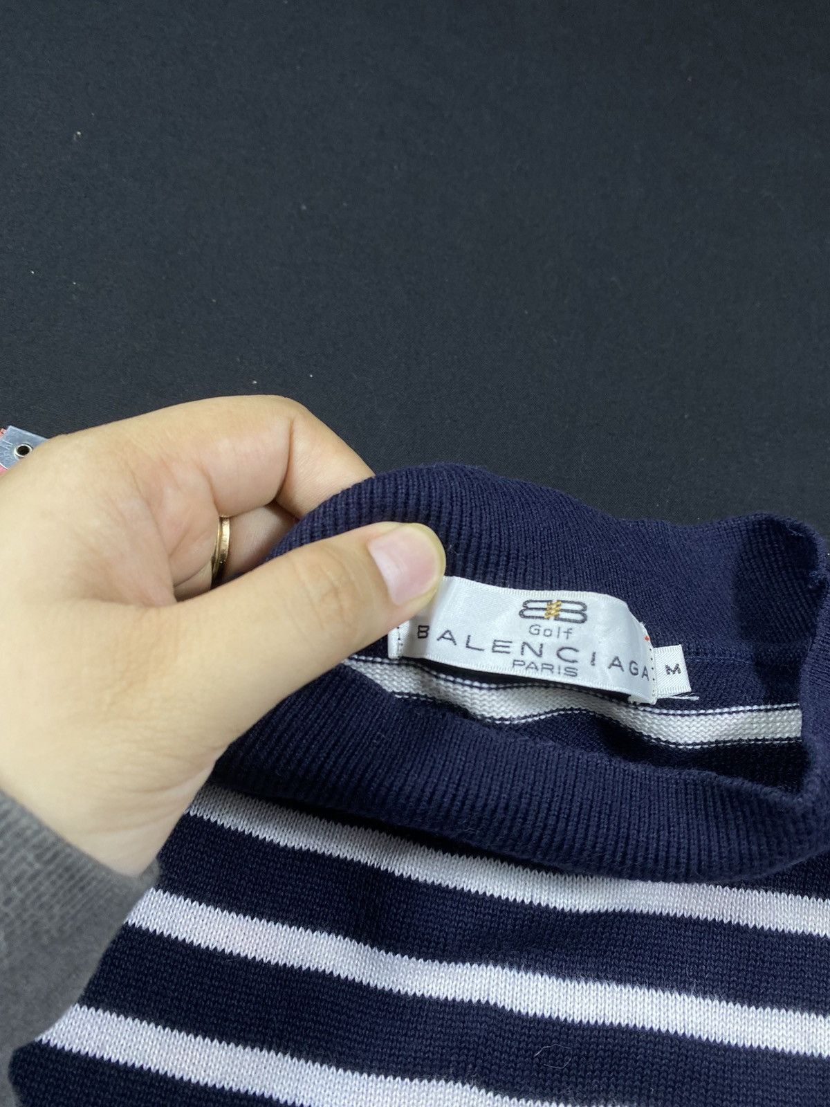 Balenciaga Vintage Balenciaga Stripe Classic Long Slevee Size US M / EU 48-50 / 2 - 4 Thumbnail