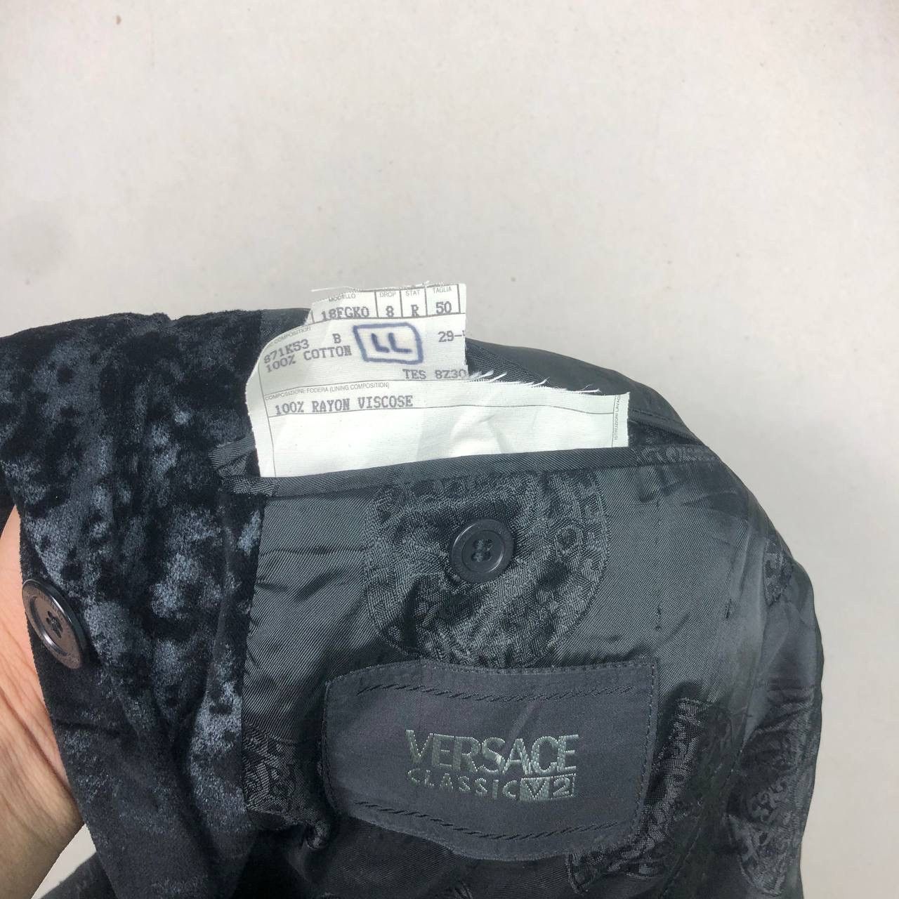 Versace Versace Classic V2 Black Feathered Overcoat Tuxedo Coat Size US M / EU 48-50 / 2 - 10 Thumbnail